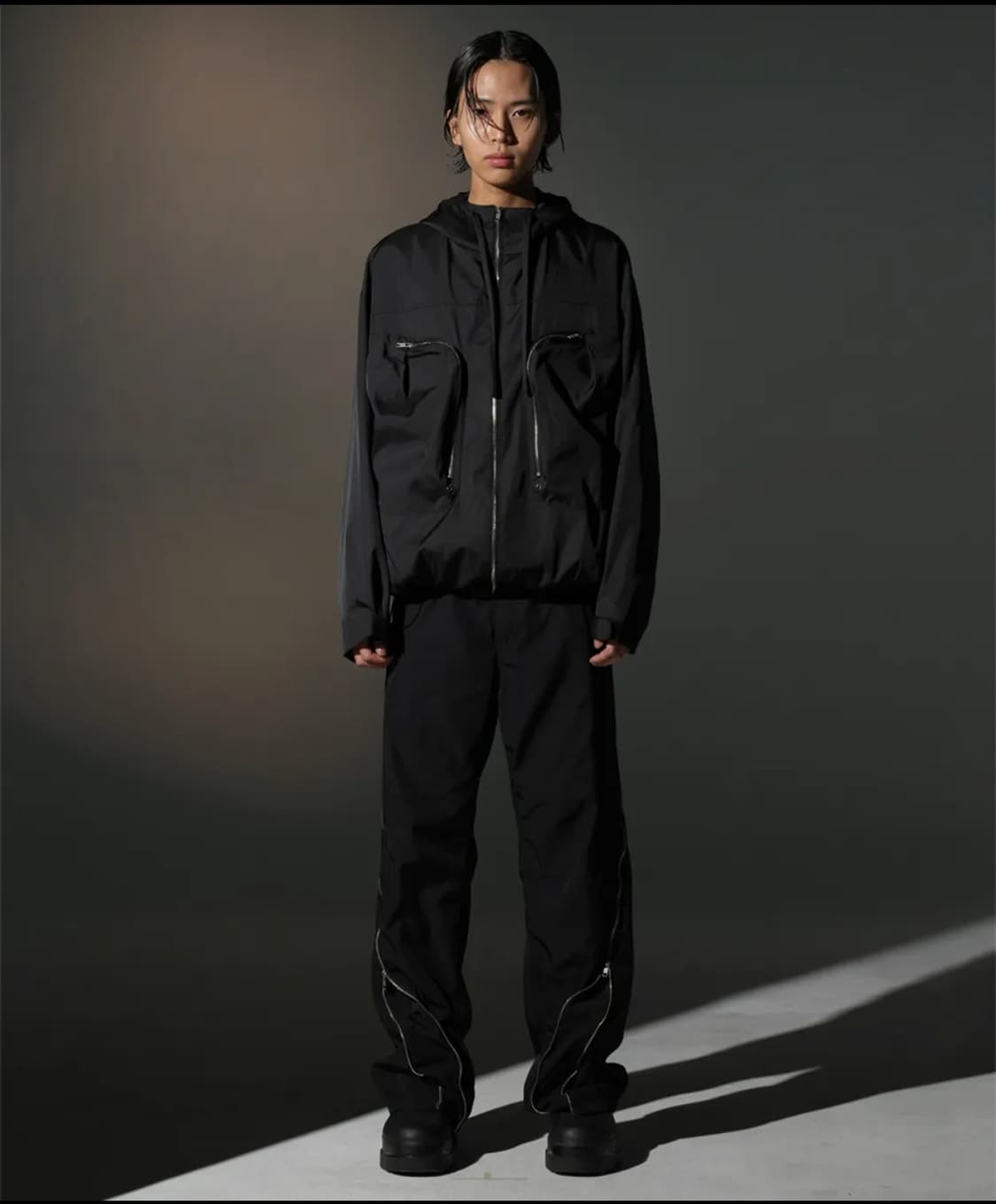 그레일즈 TWIST ZIP TROUSER (BLACK) 바지 상품이미지3