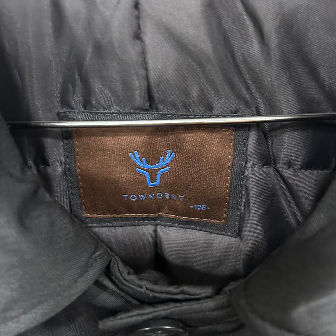 타운젠트 구스다운 싱글버튼 카라 패딩코트 상품이미지3