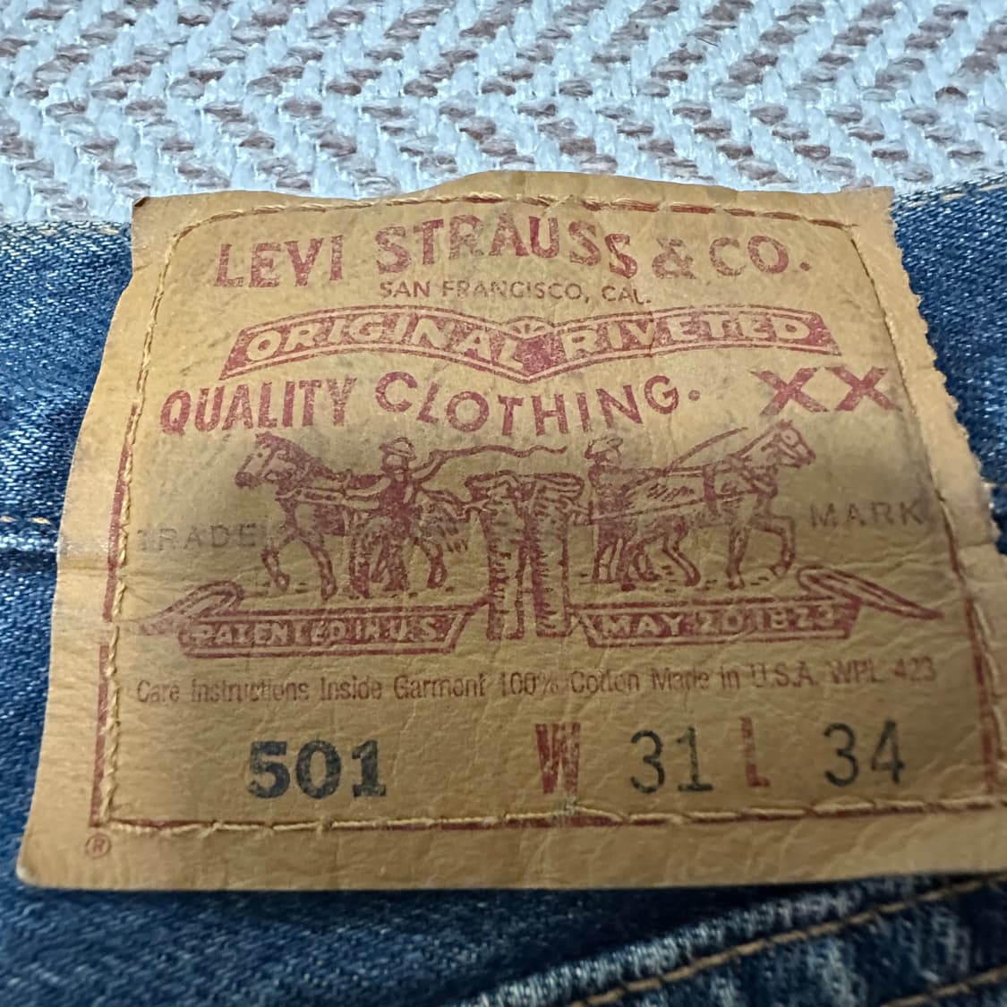 LEVI'S 501 90's usa made denim pants 상품이미지3