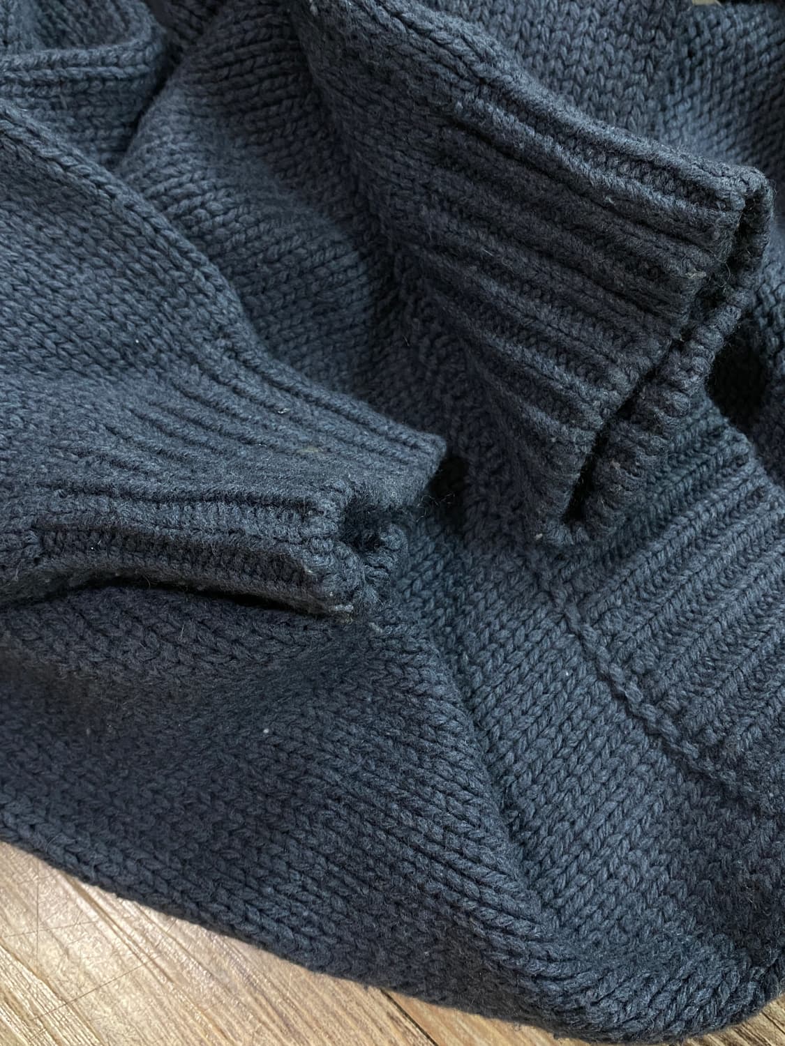 유나이티드 애로우즈 블루 그레이 스웨터 L 상품이미지6