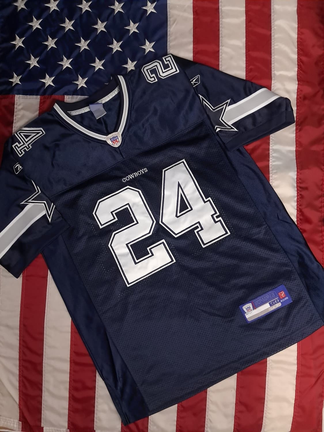 새제품 오리지날 리복 NFL 카우보이 달라스 풋볼 져지 유니폼 상품이미지1