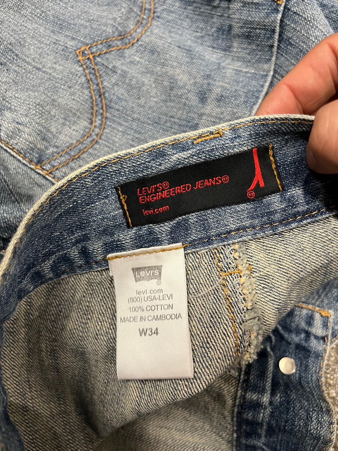 00s 리바이스 엔지니어드진(34“) 상품이미지8