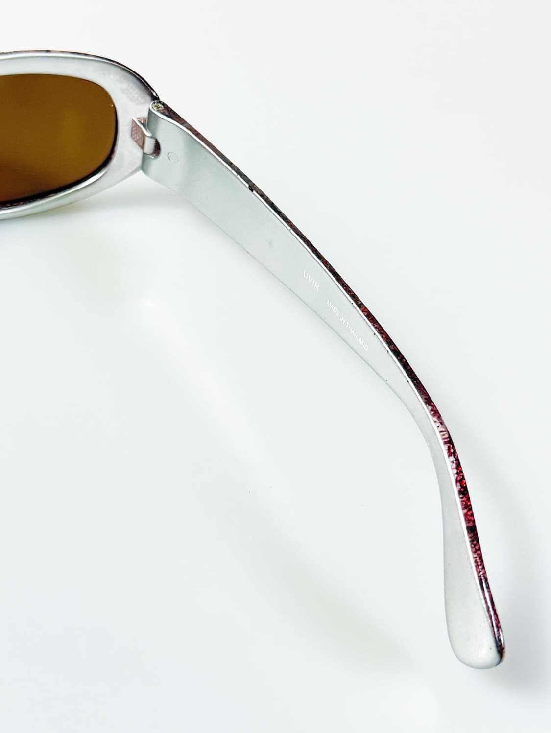 90s UVIR 뱀피 패턴 볼드 오벌 프레임 빈티지 선글라스 상품이미지6