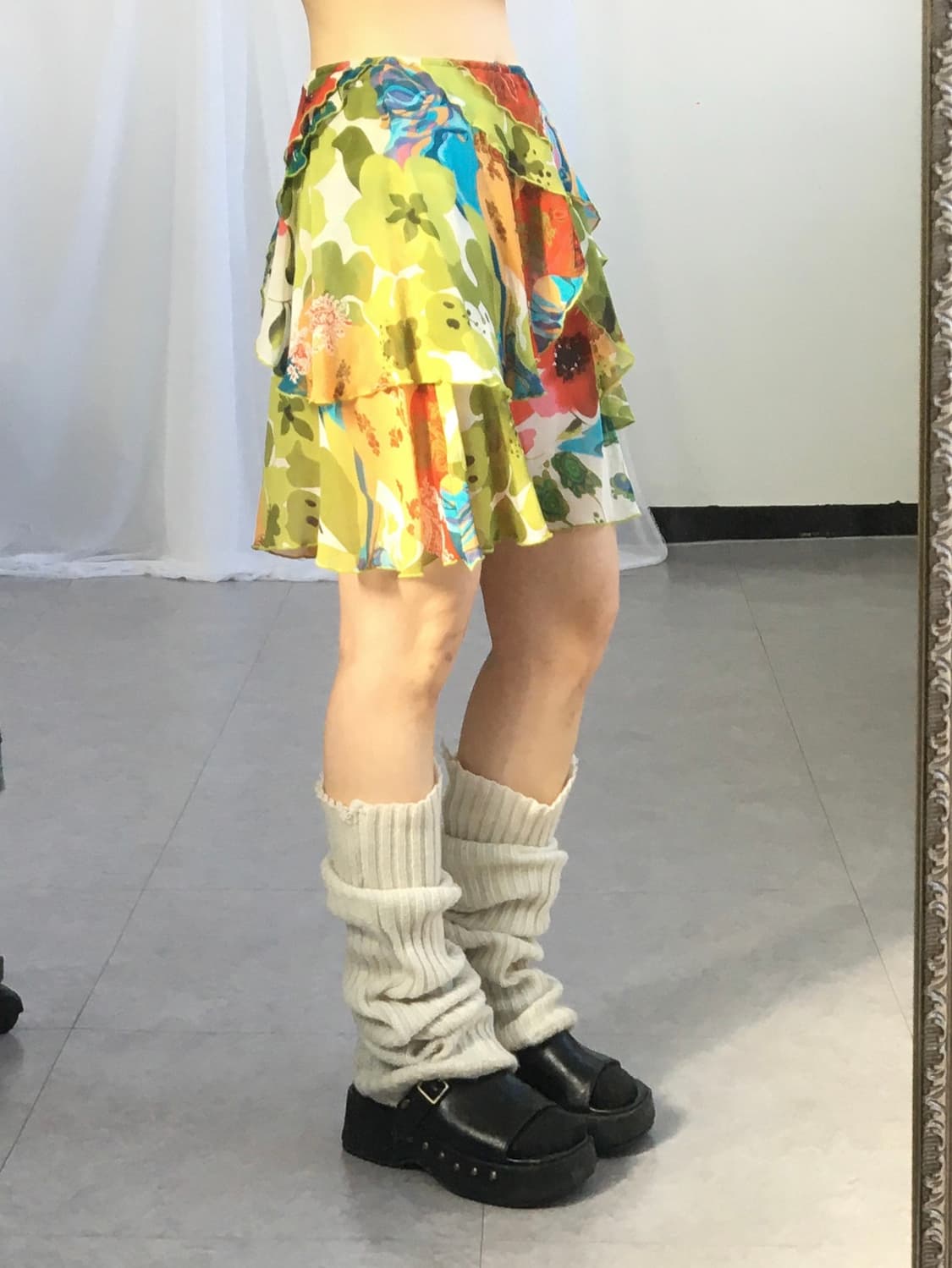 Unbalanced pattern skirt 상품이미지4