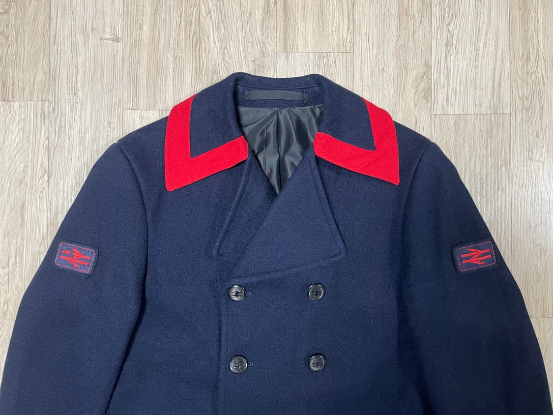 95) 80's 브리티쉬 레일로드 울 피코트(데드스탁)RRL&LVC&폴로 상품이미지4