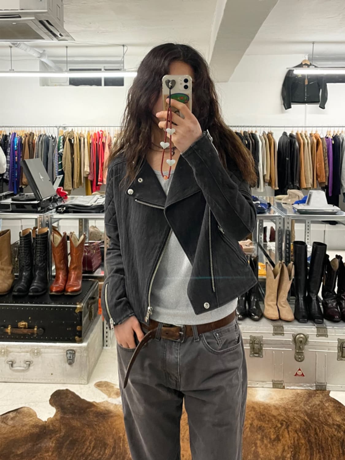  Y's yohji yamamoto python denim rider 상품이미지2