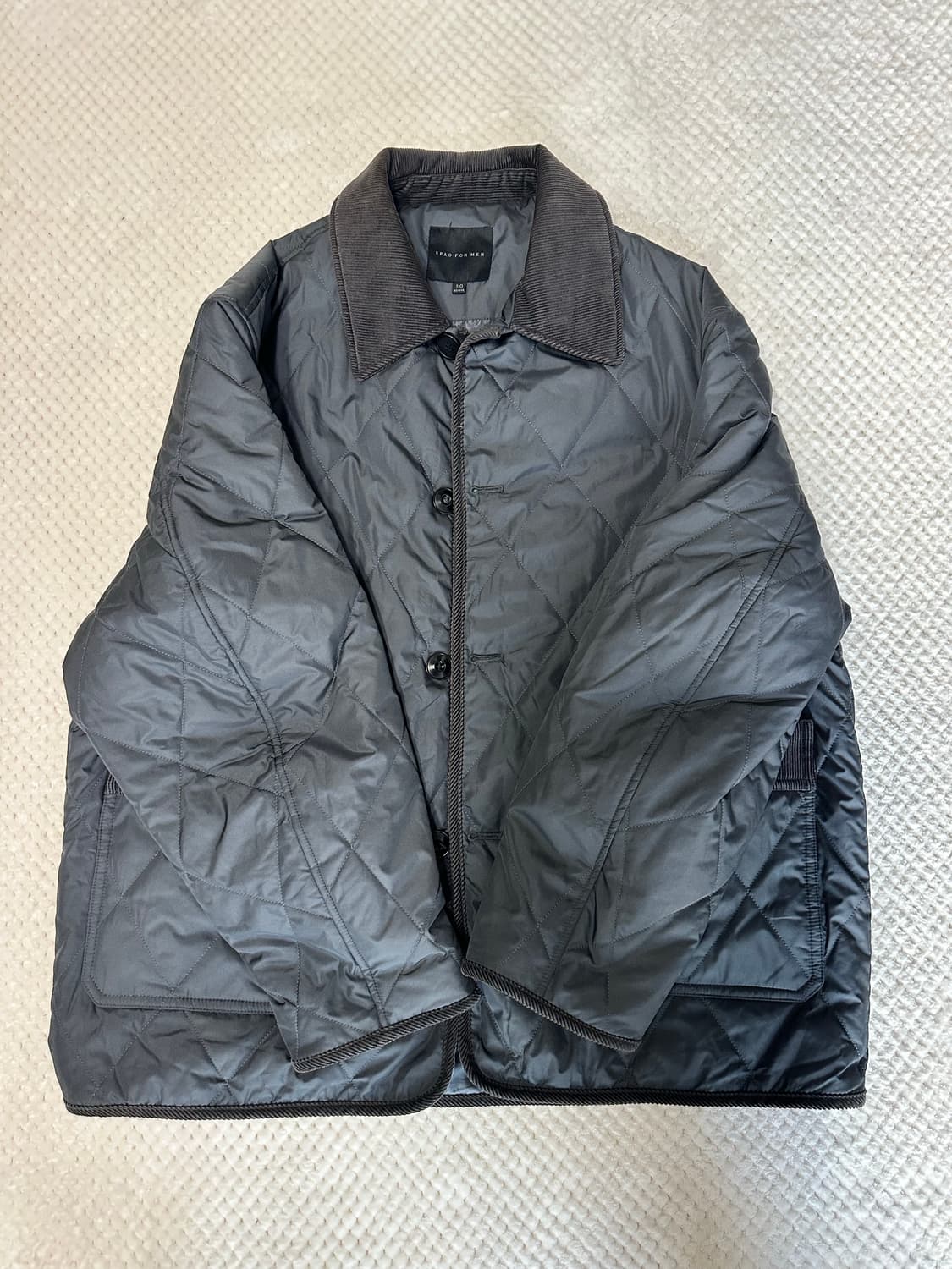 스파오 퀼팅 자켓 네이비 110 상품이미지1