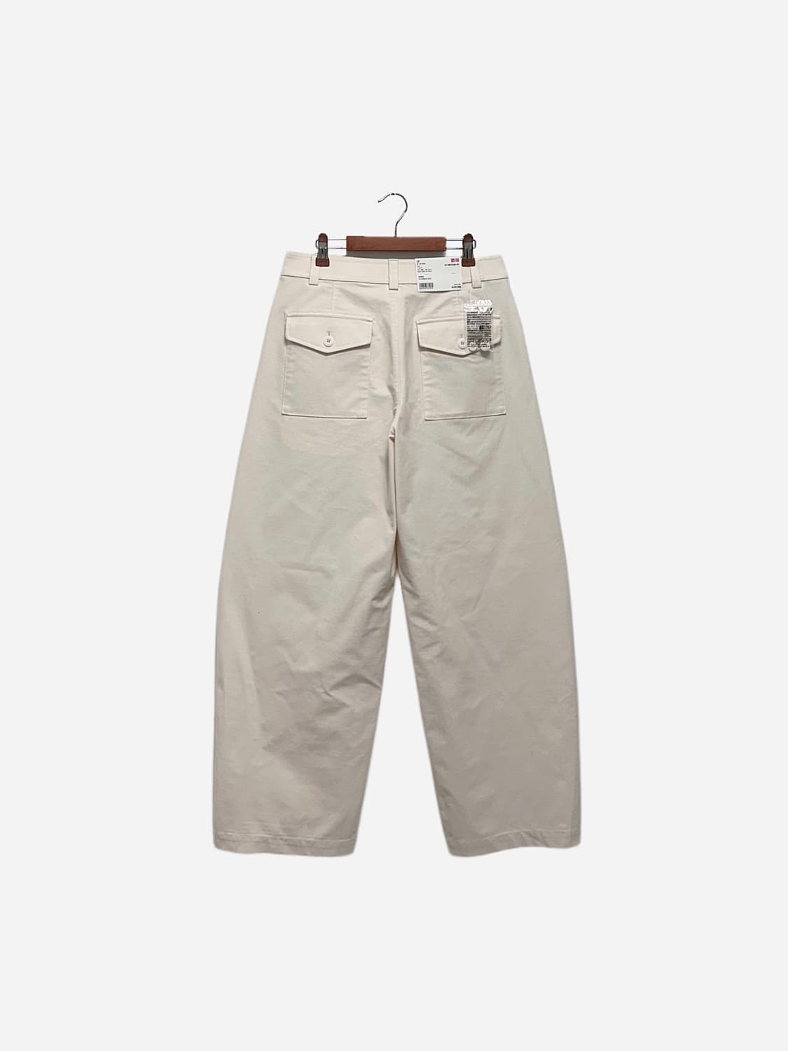 유니클로 저지 배럴 레그팬츠 오프화이트 상품이미지6