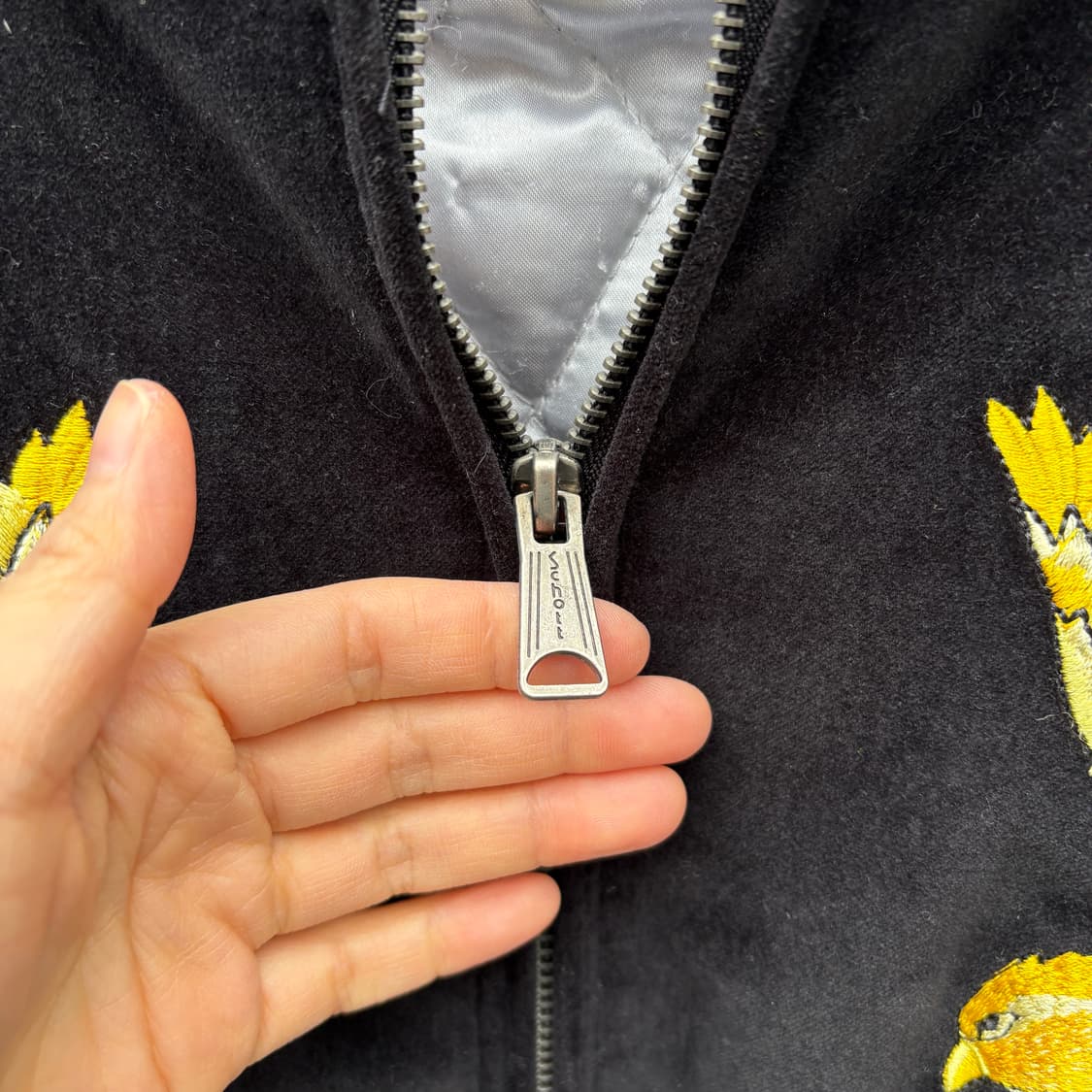 Schott 쇼트 수베니어 벨벳 스카잔 자켓 상품이미지3