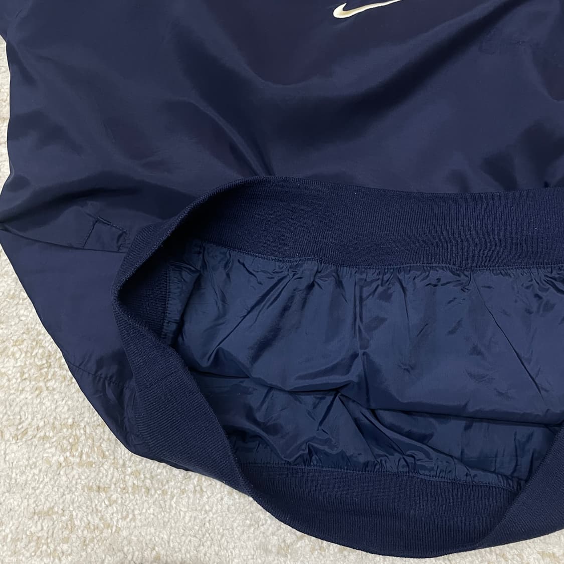 [XL] 90s made USA 나이키 풀오버 웜업 스우시 올드스쿨 자켓 상품이미지4