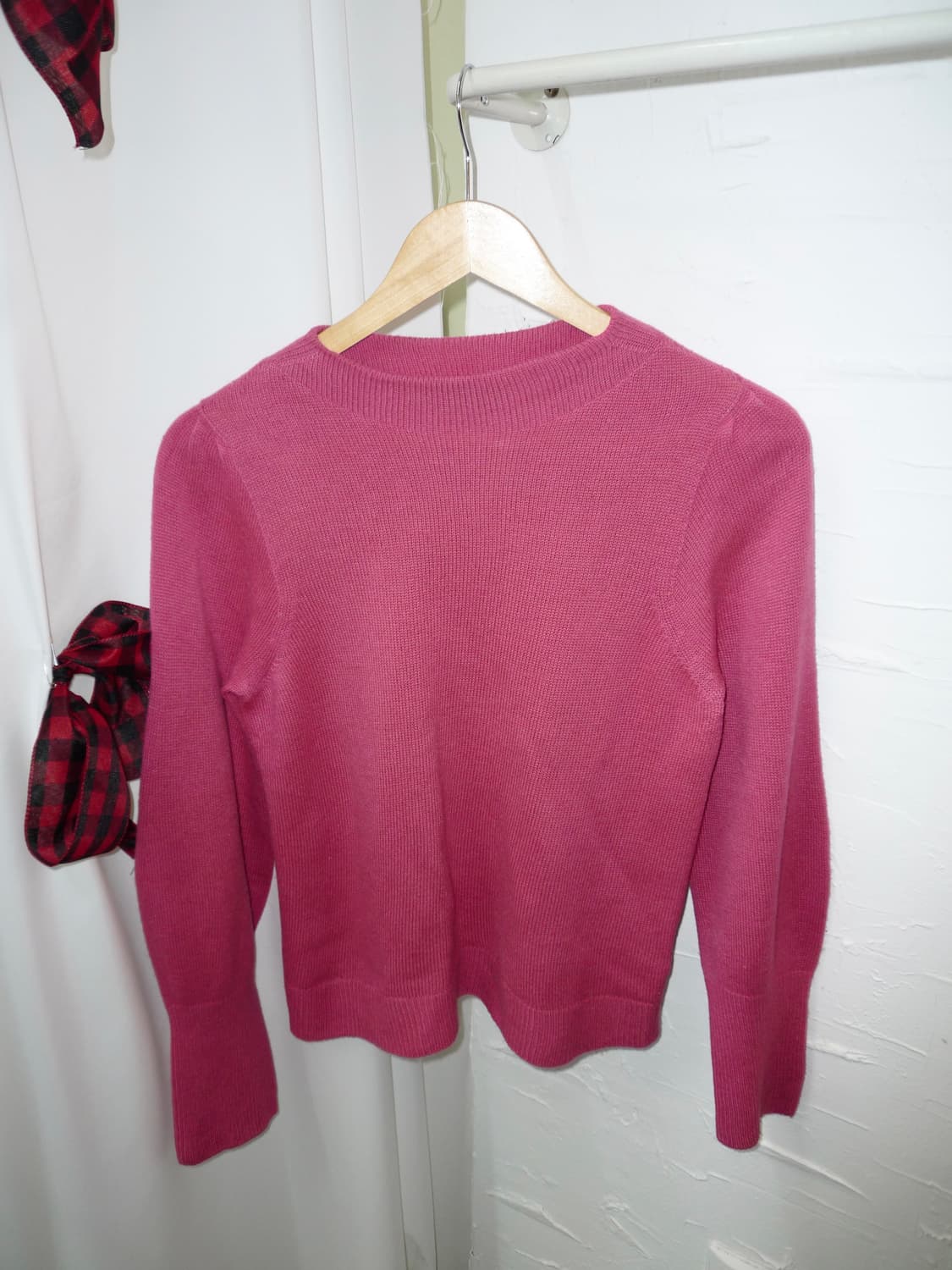 fuchsia puffed knit 상품이미지5