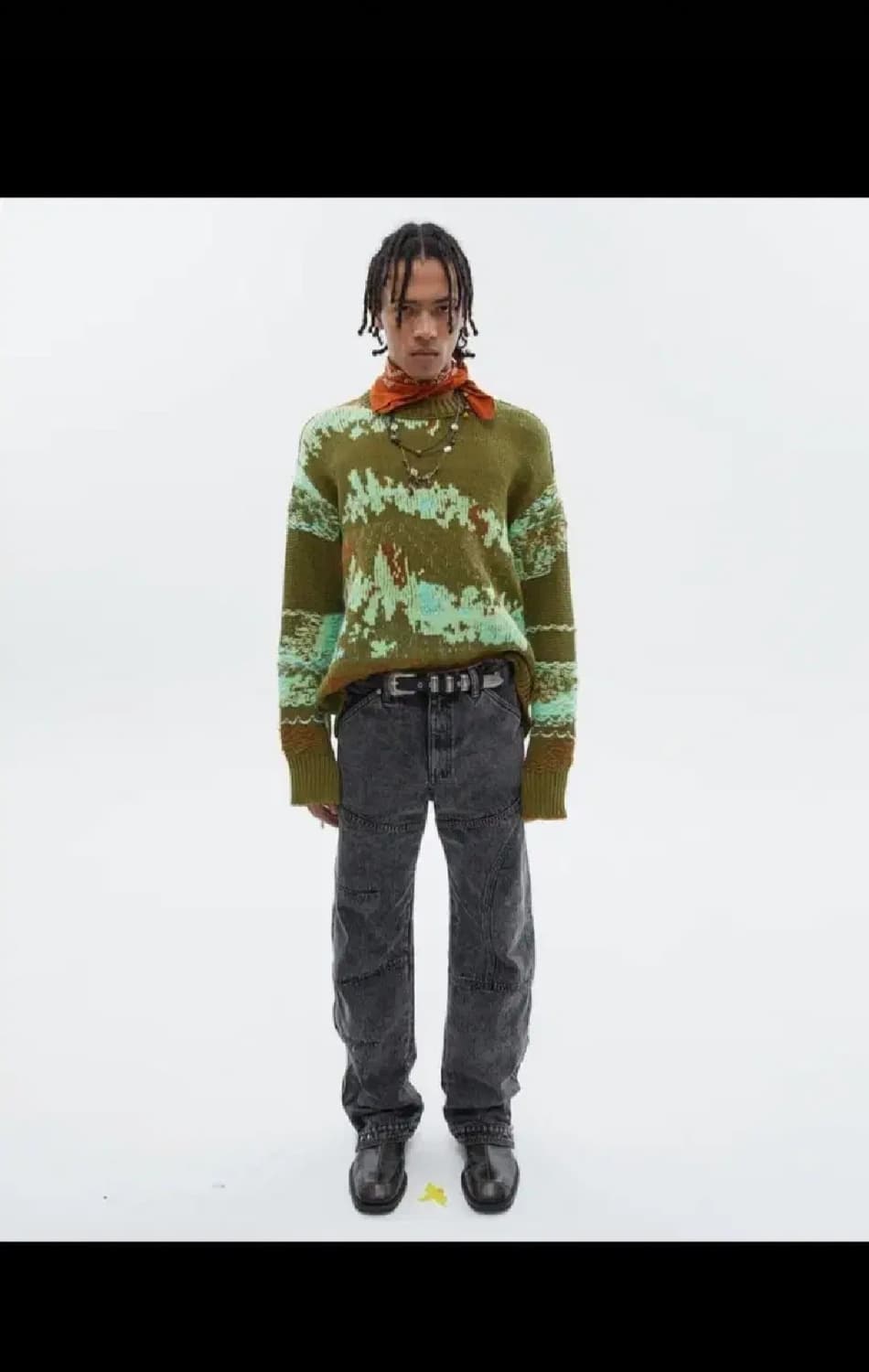 앤더슨벨  카펜터 워시드 데님 L 상품이미지1