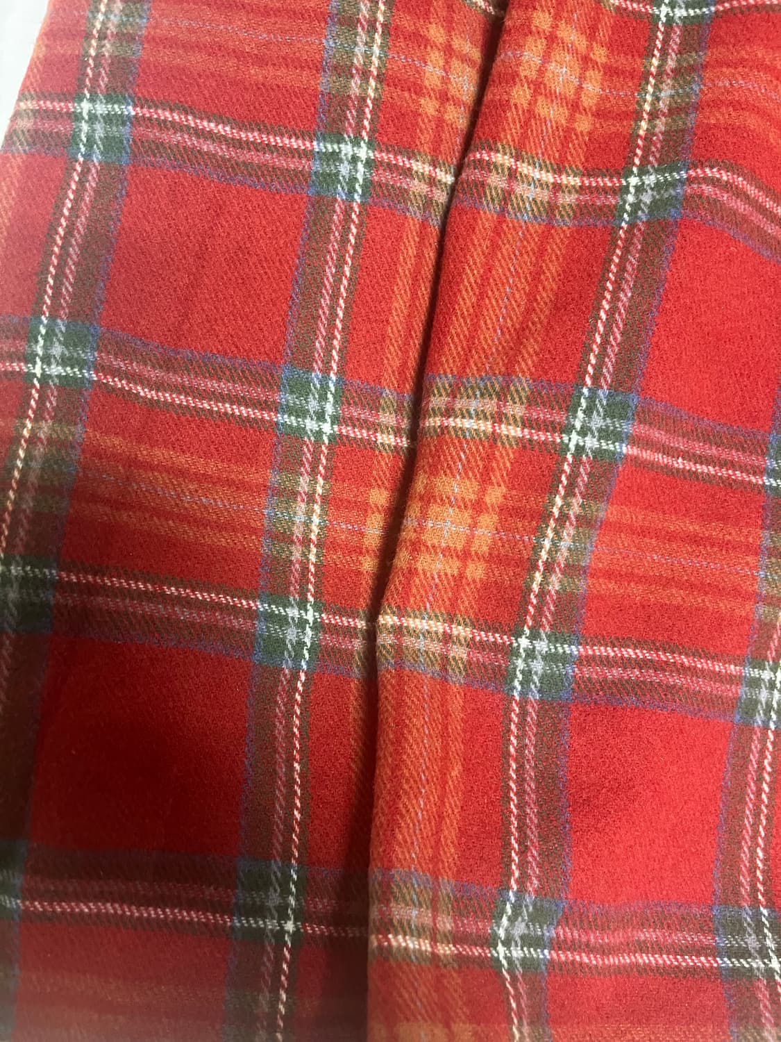 플리츠 울 체크롱스커트  상품이미지4