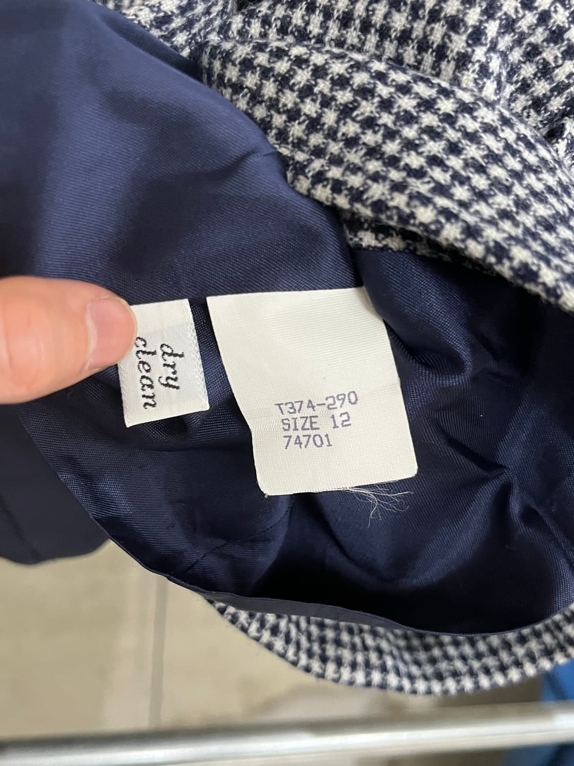 80s Pendleton Houndstooth Wool Blazer 상품이미지6