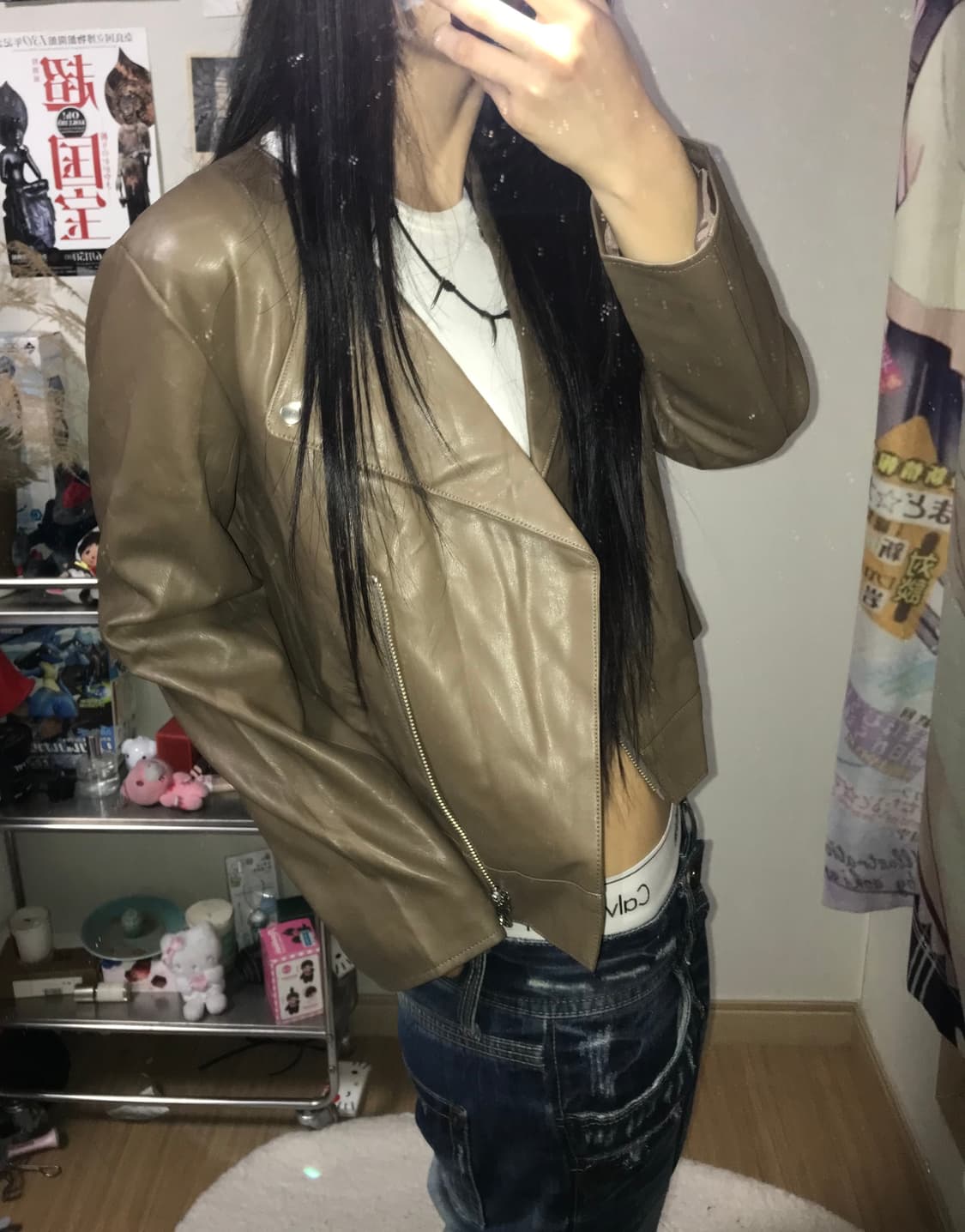 재패니즈 레더 자켓 상품이미지1