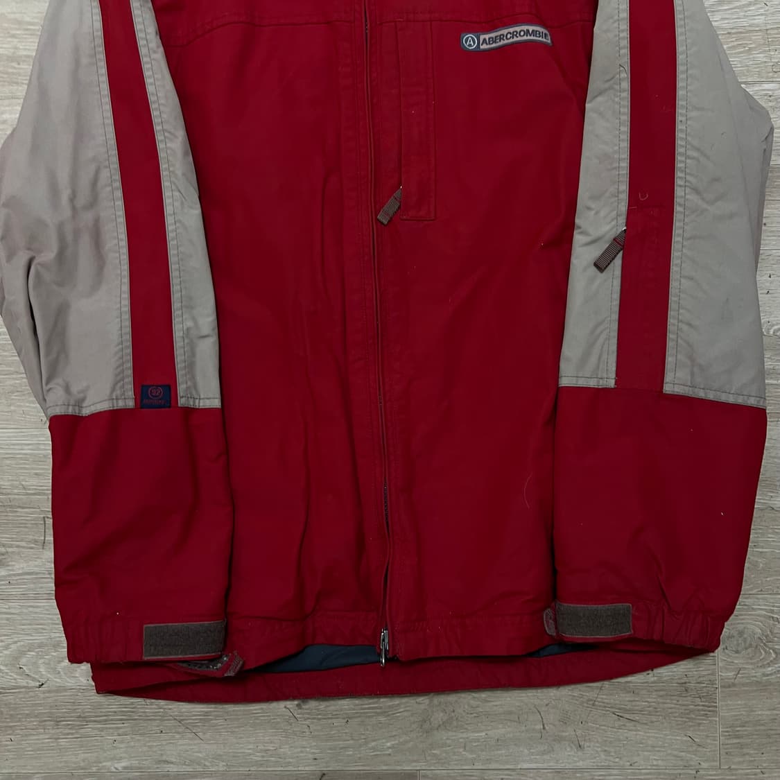 아베크롬비 앤 피치 배색 스키복 보드복 후드 스키점퍼 [레드] S/90 상품이미지3
