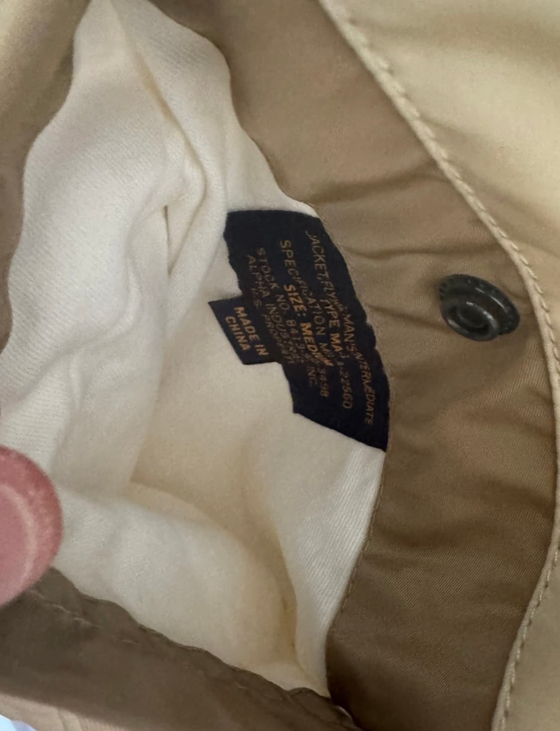 알파인더스트리 수베니어 ma-1 (한정판) 상품이미지4