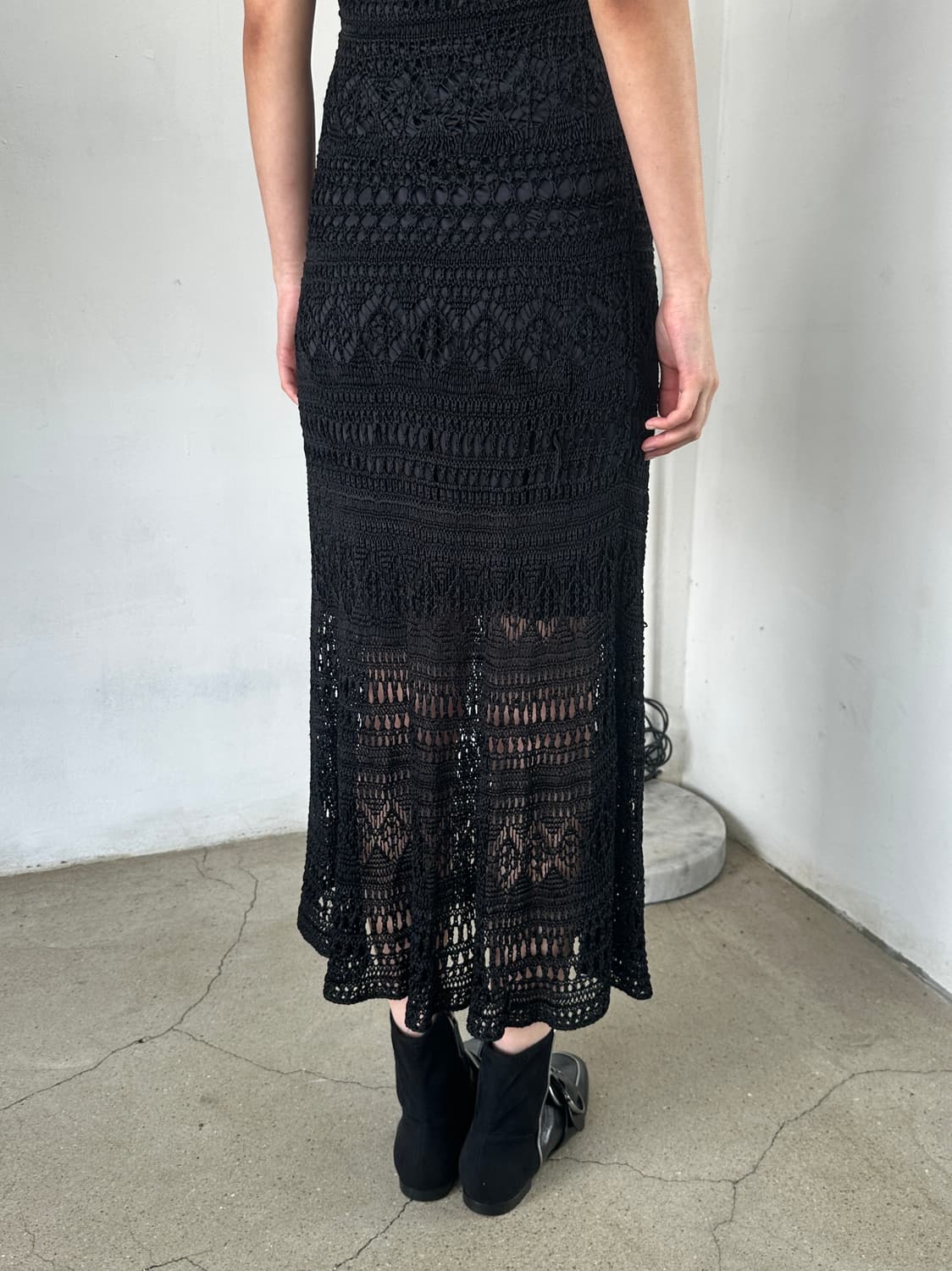 랄프로렌 레이스 니트 롱 드레스 상품이미지5