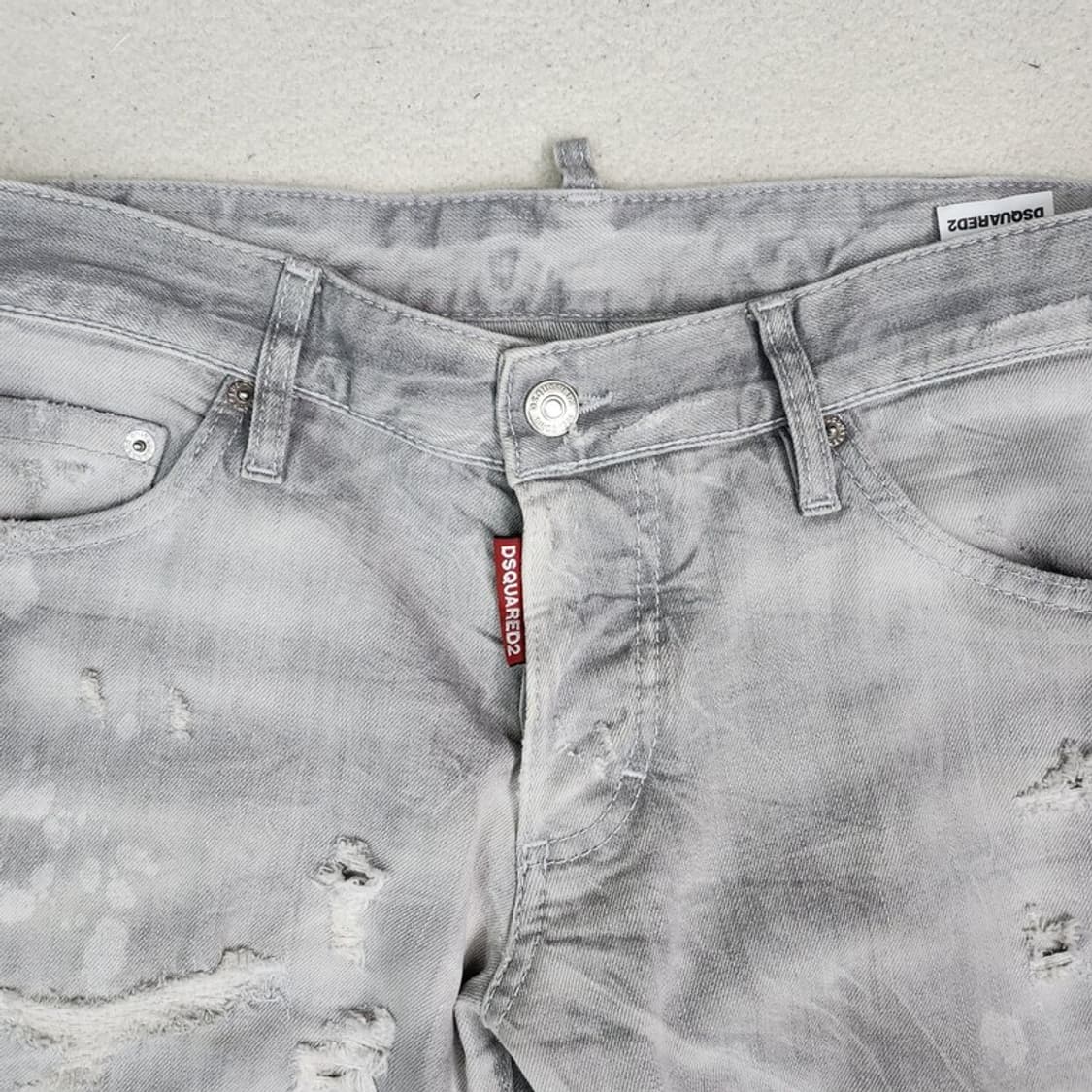 DSQUARED2 워싱 디스트레스트 데님팬츠 Men 48 상품이미지2