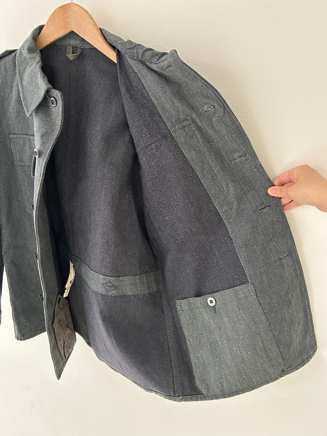 50-60's Swiss army denim Fatigue  Jacket 상품이미지6