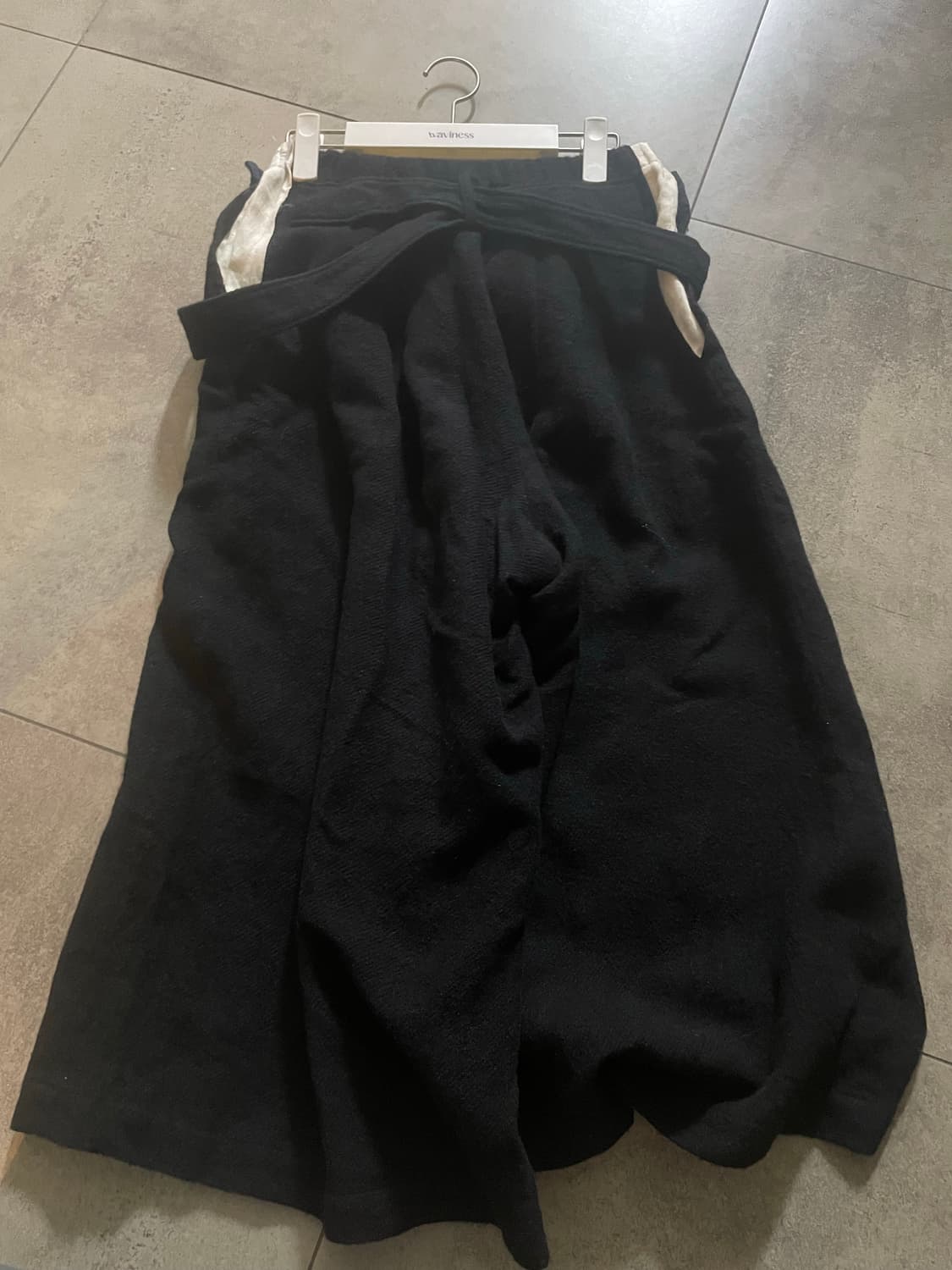 요지 야마모토 와이드 울 레이어드 벨트 히카마 팬츠 상품이미지4