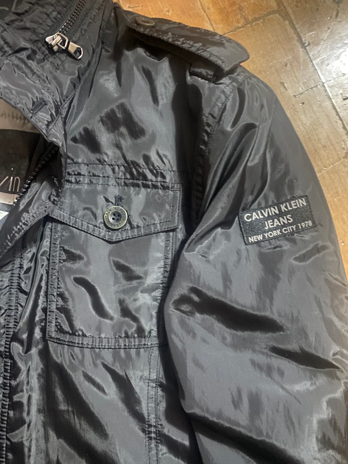 캘빈클라인  간절기 블랙 자켓 XL (105) 상품이미지3