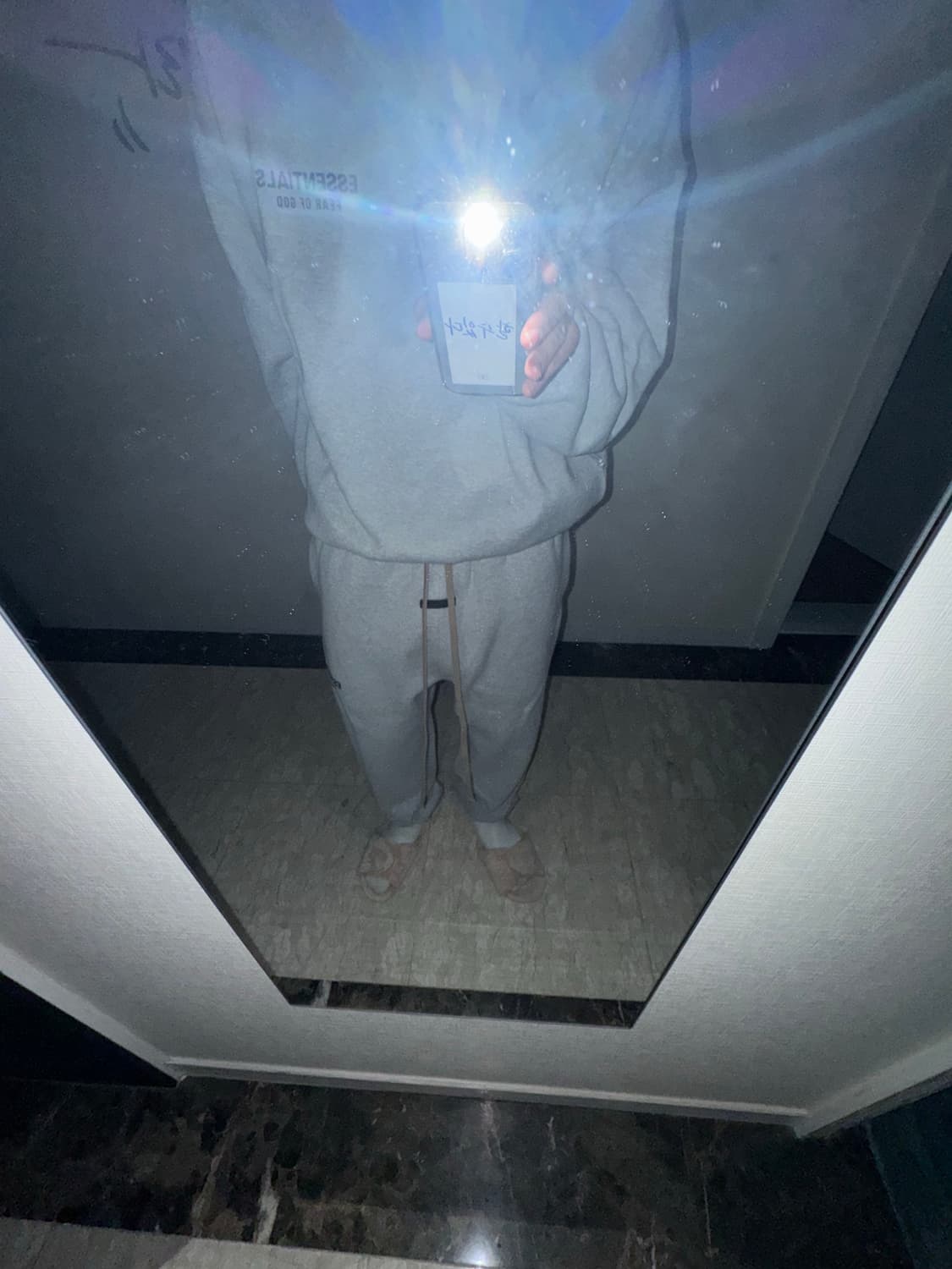 에센셜 라이트 그레이 셋업 M사이즈 상품이미지1