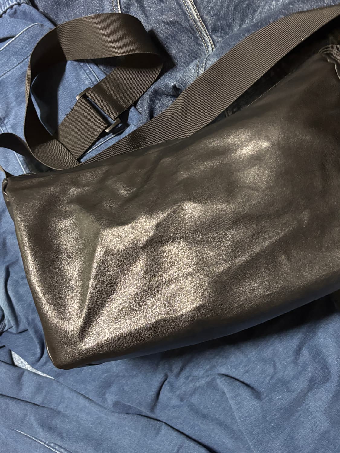 basic black leather bag 상품이미지3