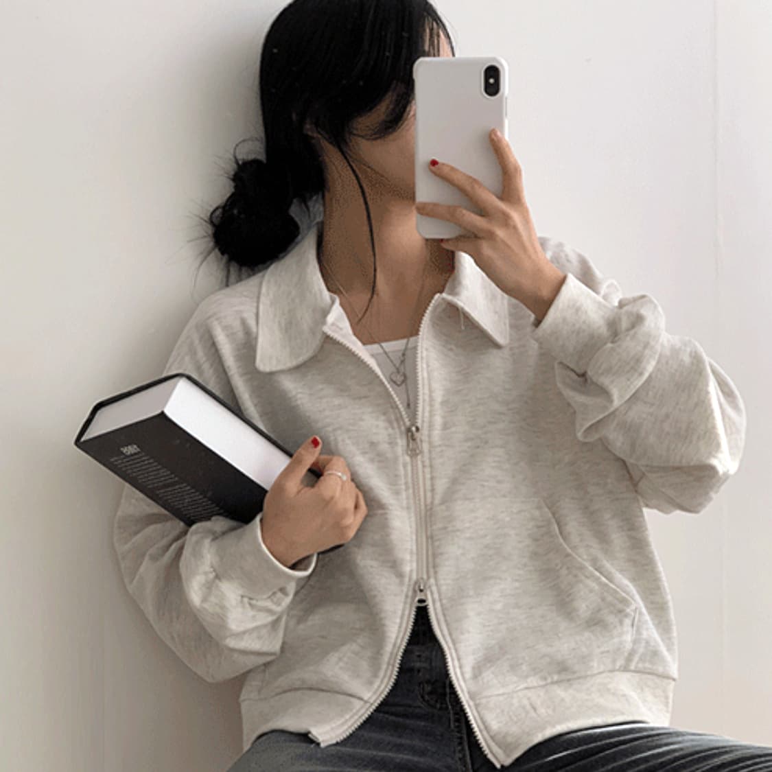 메이비베이비(MAYBEBABY) 디어리스트 카라 코튼집업자켓 새상품  상품이미지1