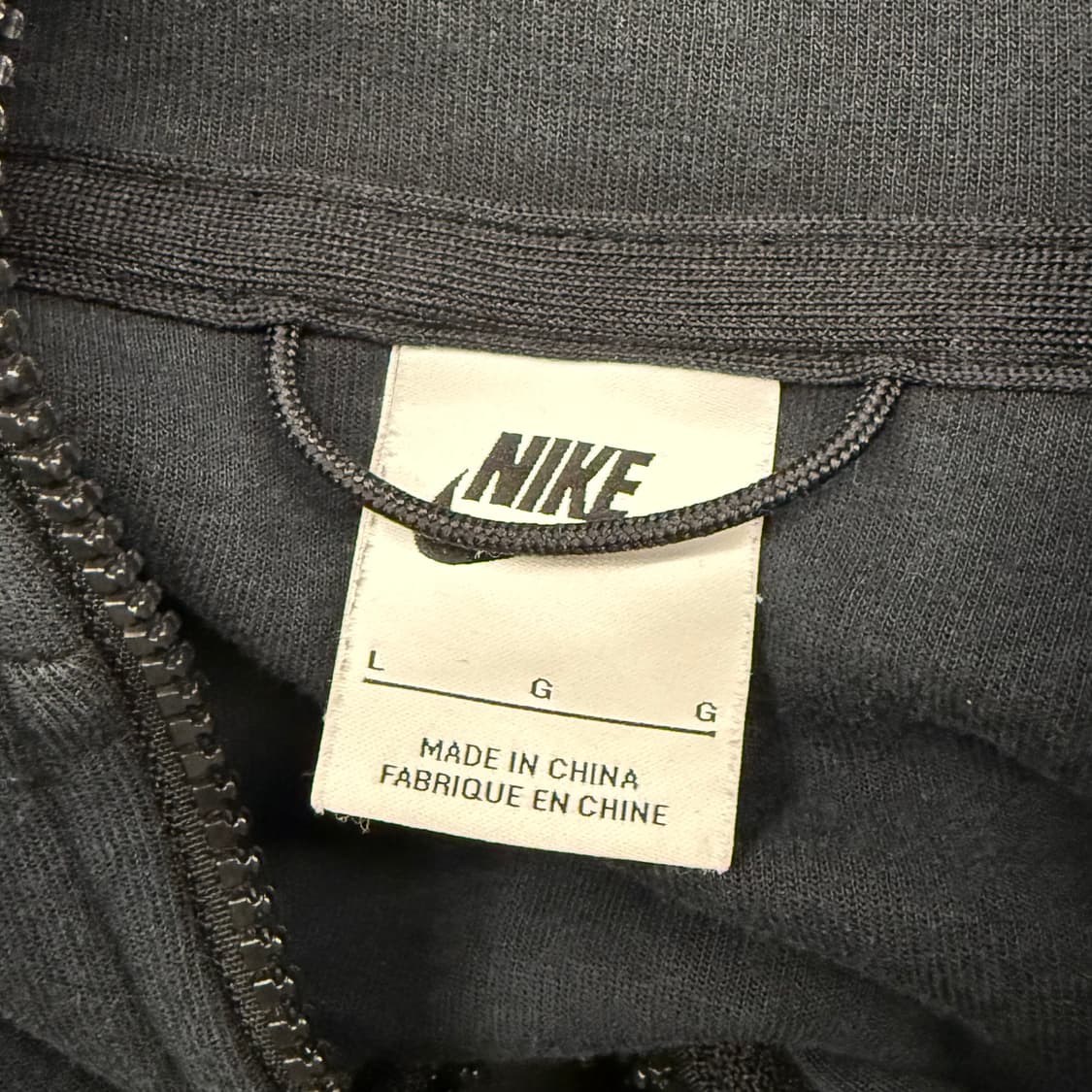 [정품/L] 나이키 테크 플리스 블랙 풀집업 후드집업 b16 상품이미지5