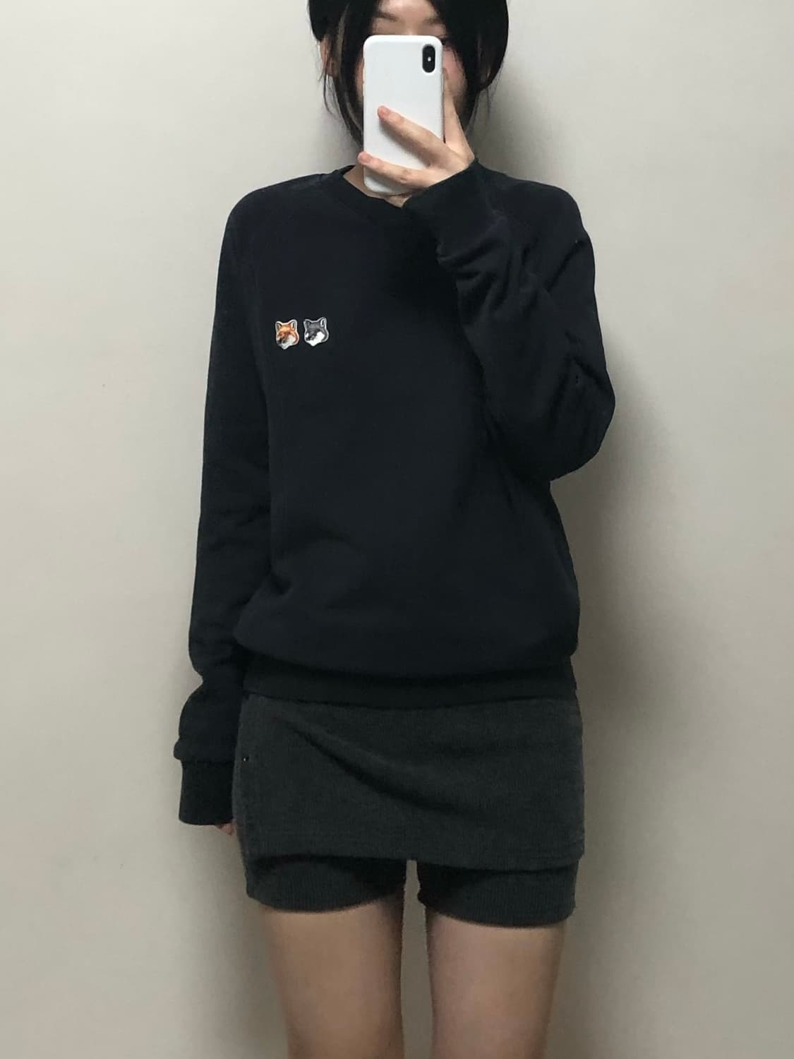 메종키츠네 더블 폭스 헤드 맨투맨 상품이미지1