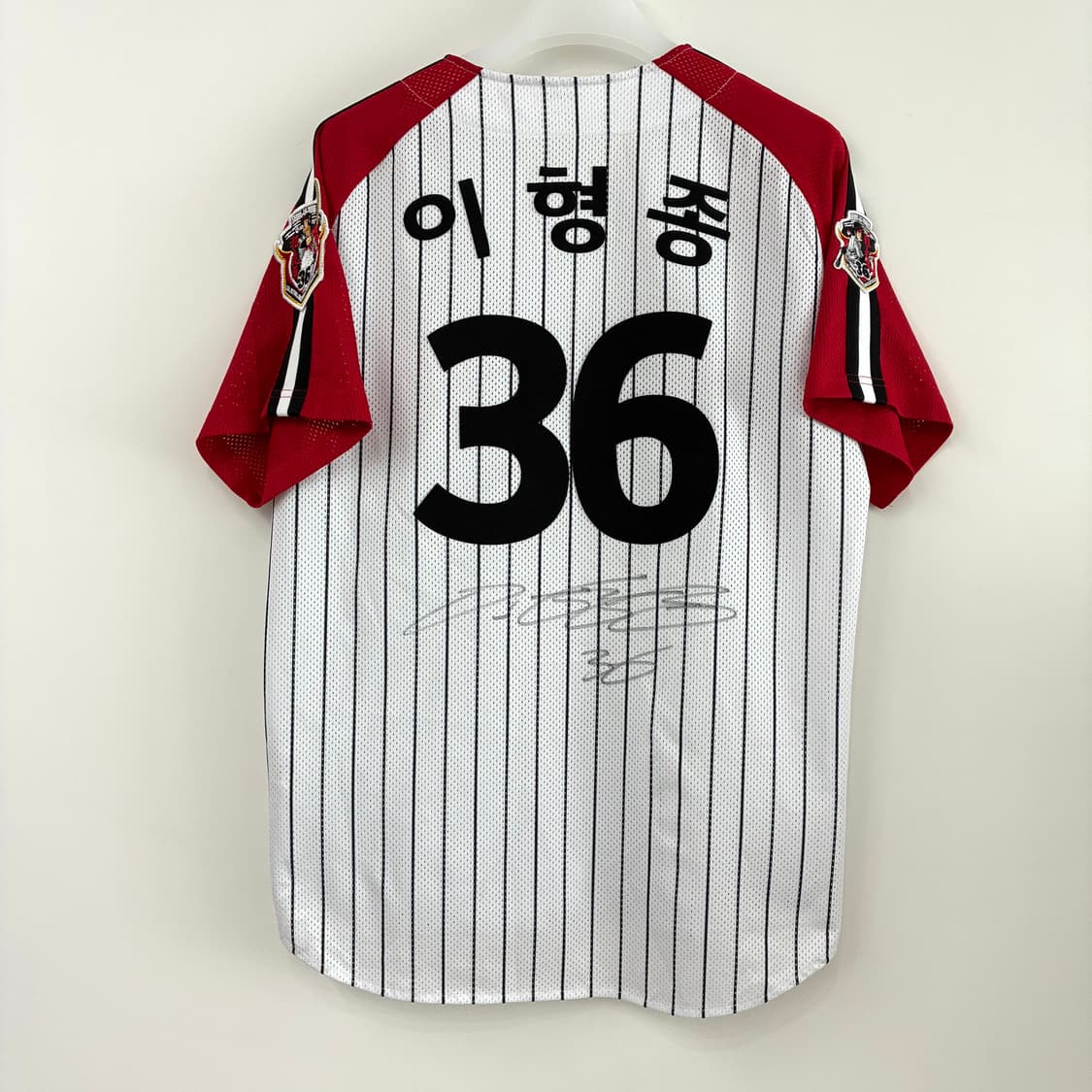 LG트윈스 이형종 마킹 선수 싸인 서울 유니폼 105 상품이미지3