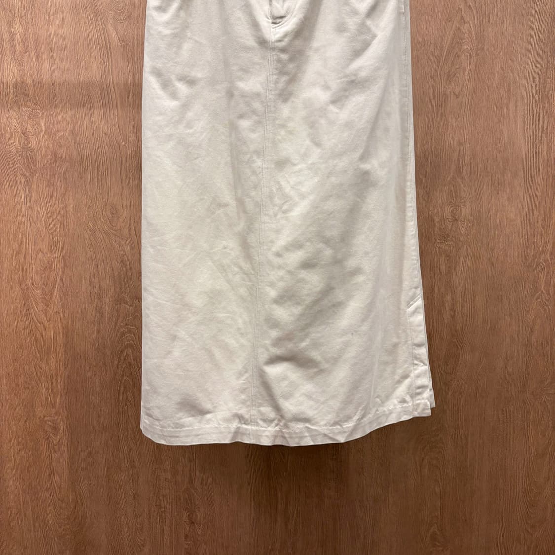 이세이미야케 플랜테이션 코튼 내추럴 롱 스커트 아웃 포켓 디테일 아이보리 상품이미지5