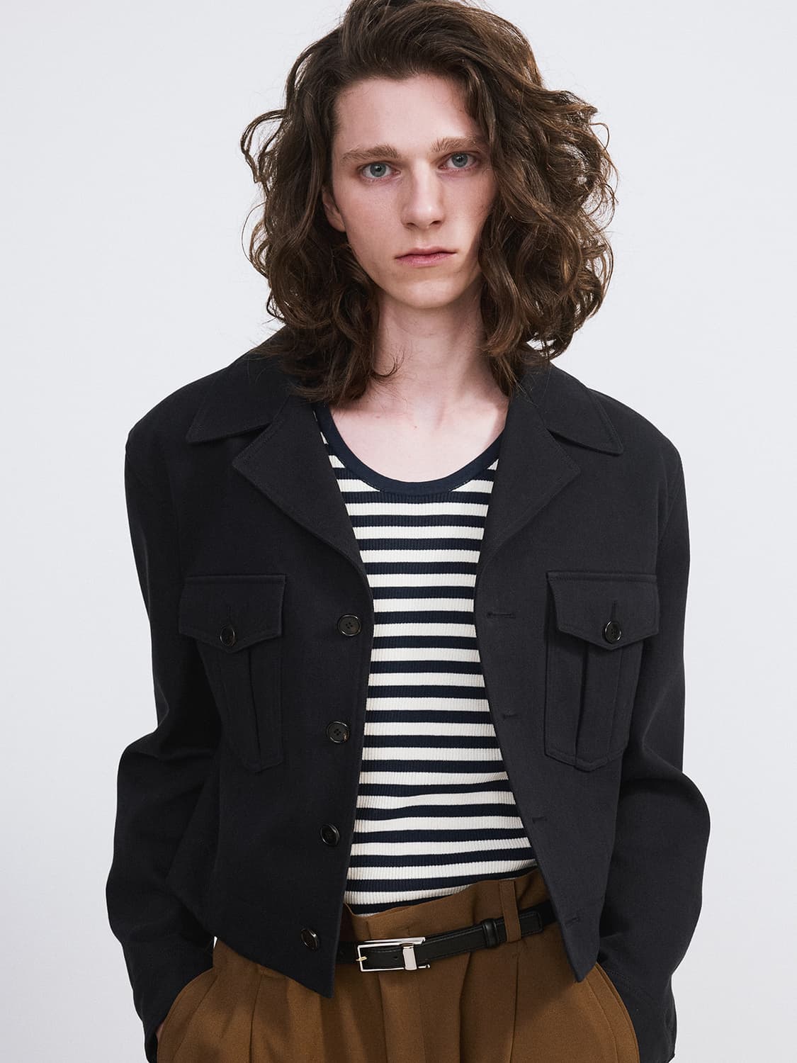 렉토 26SS 시그니쳐 밀리터리 코튼 자켓 빈티지 네이비 상품이미지1