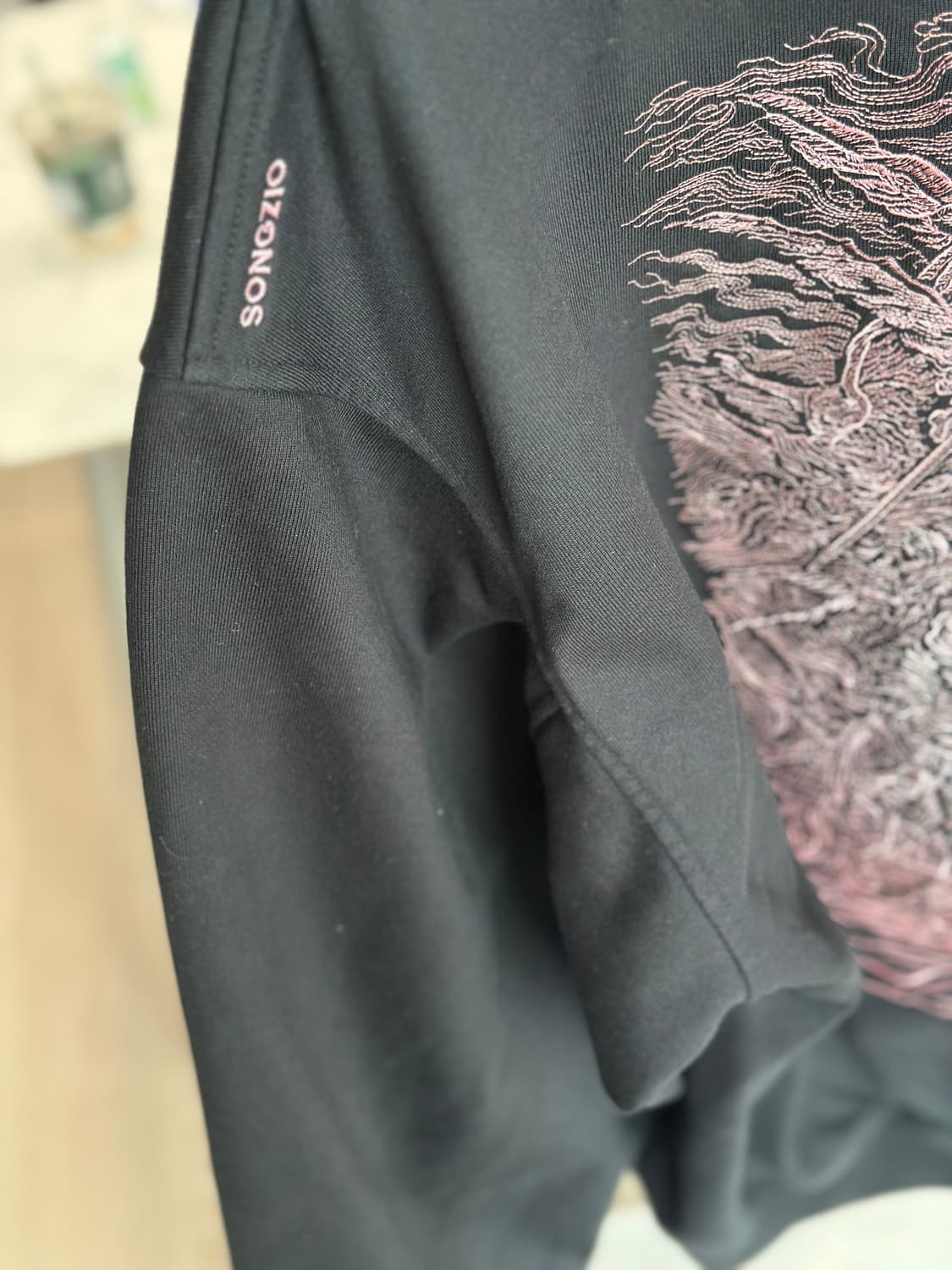 송지오옴므 아트워크 소매지퍼 벌룬맨투맨52(110)용3 상품이미지6