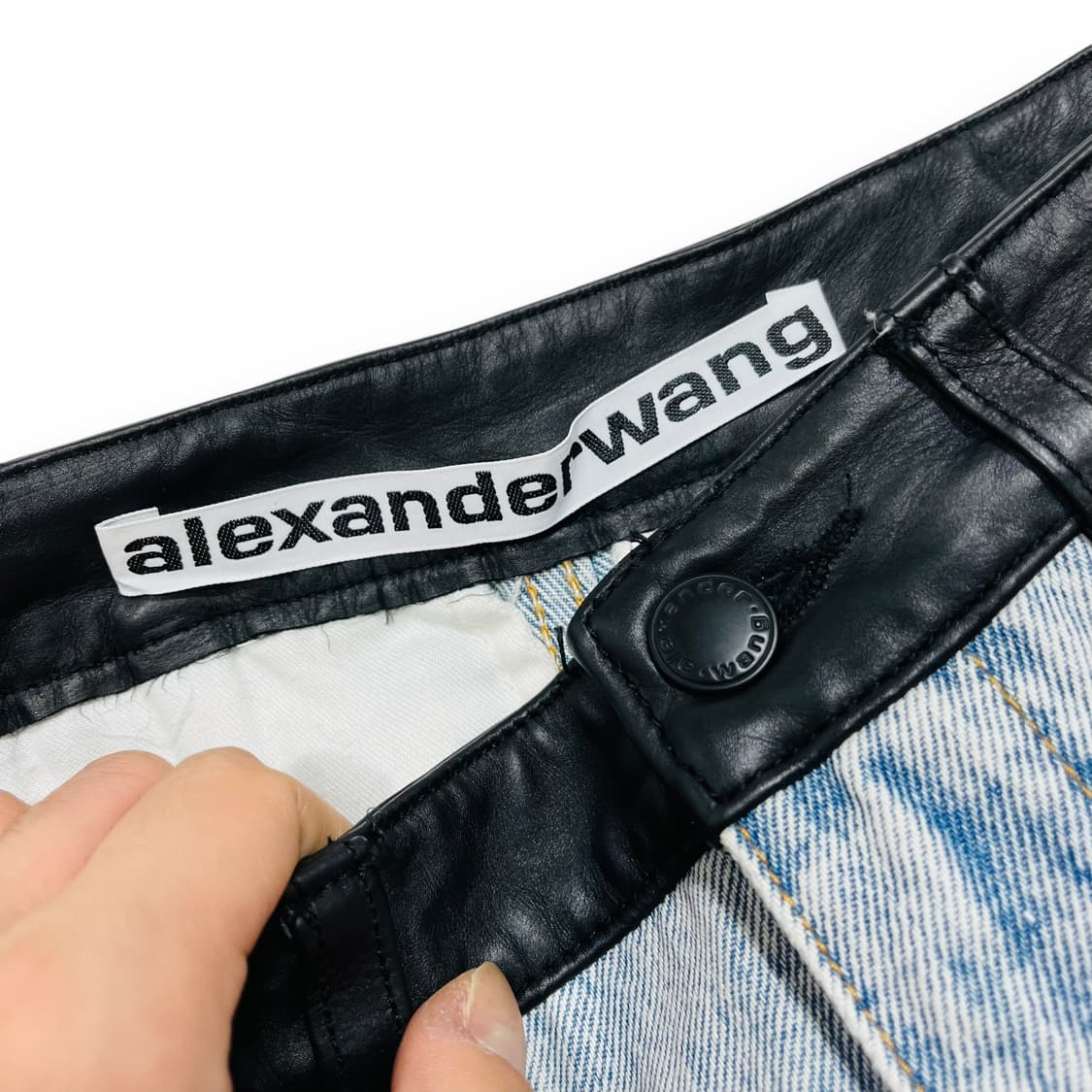 알렉산더 왕 페블 Bleach-Wash 하이 웨이스트 청바지   상품이미지6