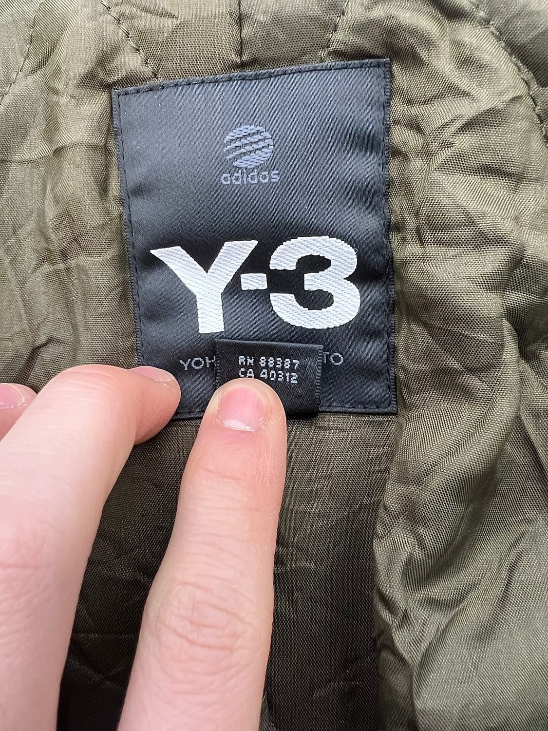 Y-3 스위칭 카키 믹스 하이브리드 블레이저 바시티 울 자켓 상품이미지8