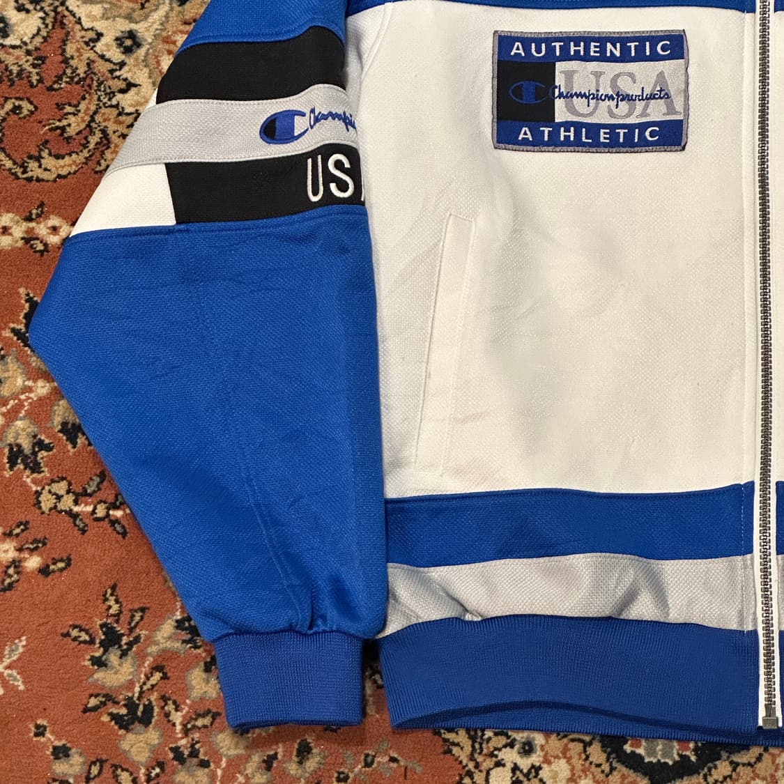 챔피온 90s 올드스쿨 트랙탑 자켓 USA (L) 상품이미지4