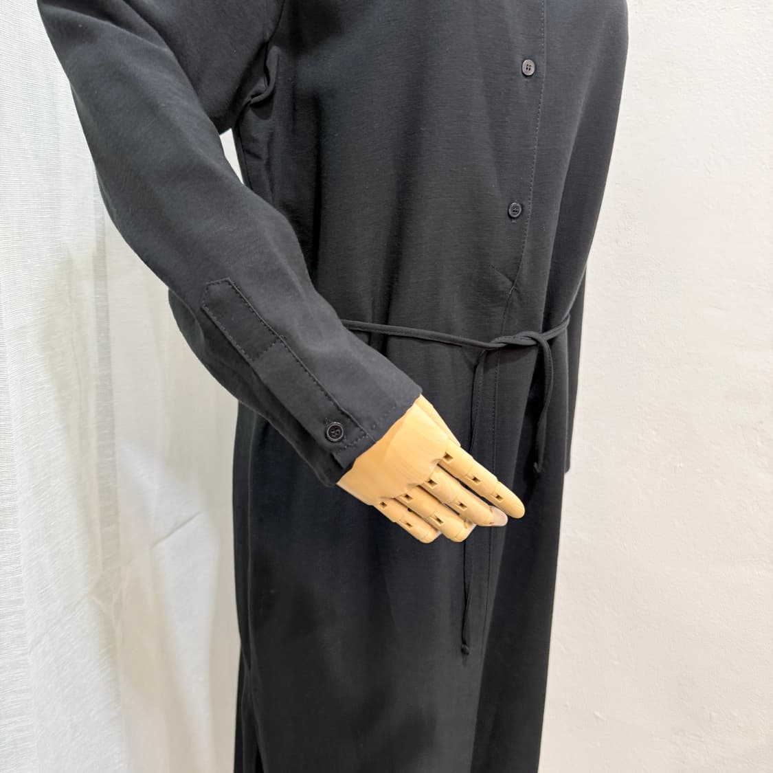 에이미그레이스 셔츠롱원피스 블랙원피스 2966 상품이미지2