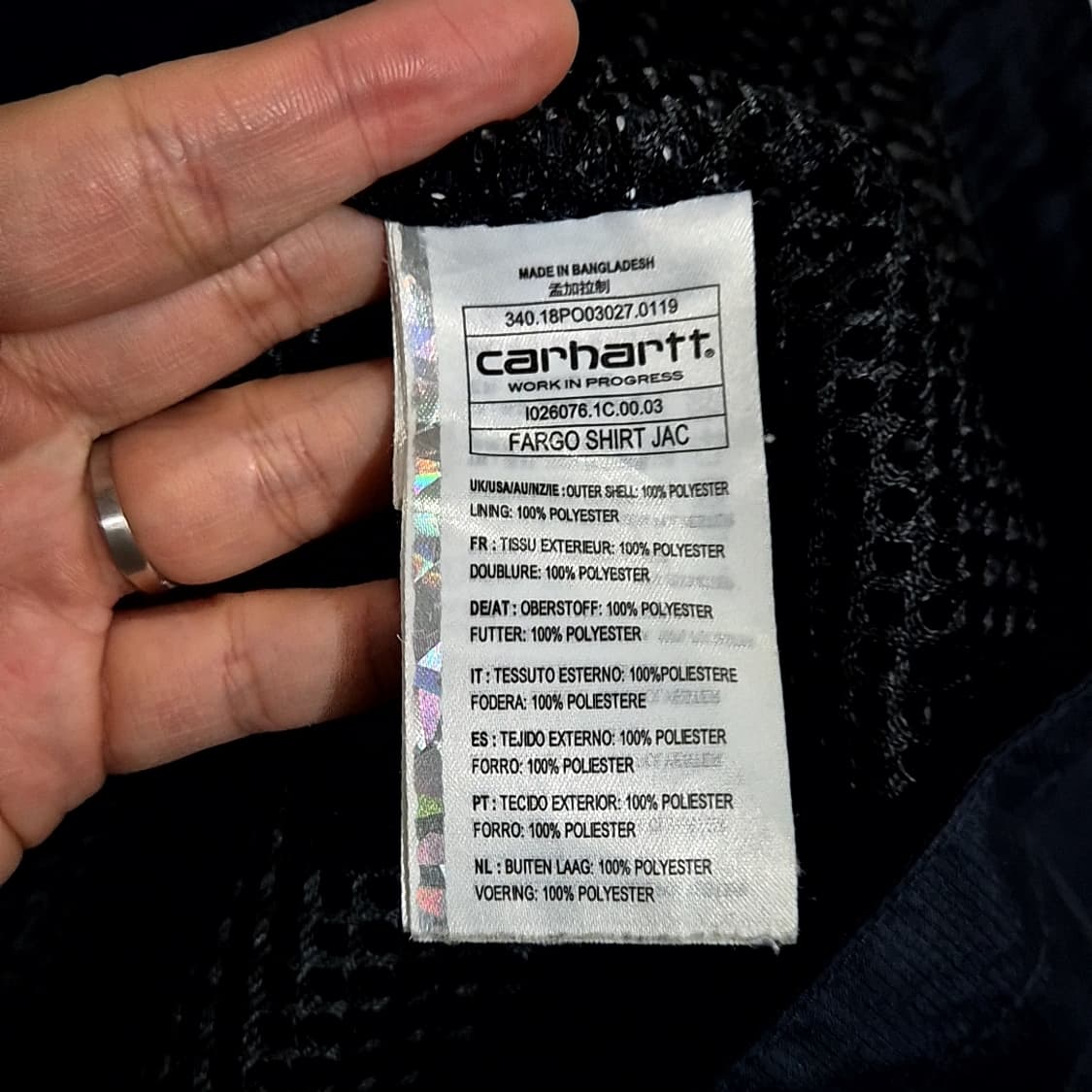 Carhartt 칼하트 Pargo 셔츠 자켓 상품이미지6