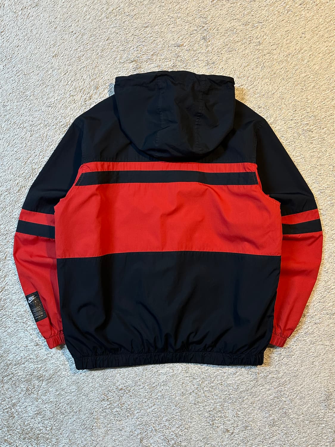 나이키 NSW 에어 우븐 아노락 바람막이 자켓 레드 블랙 상품이미지3