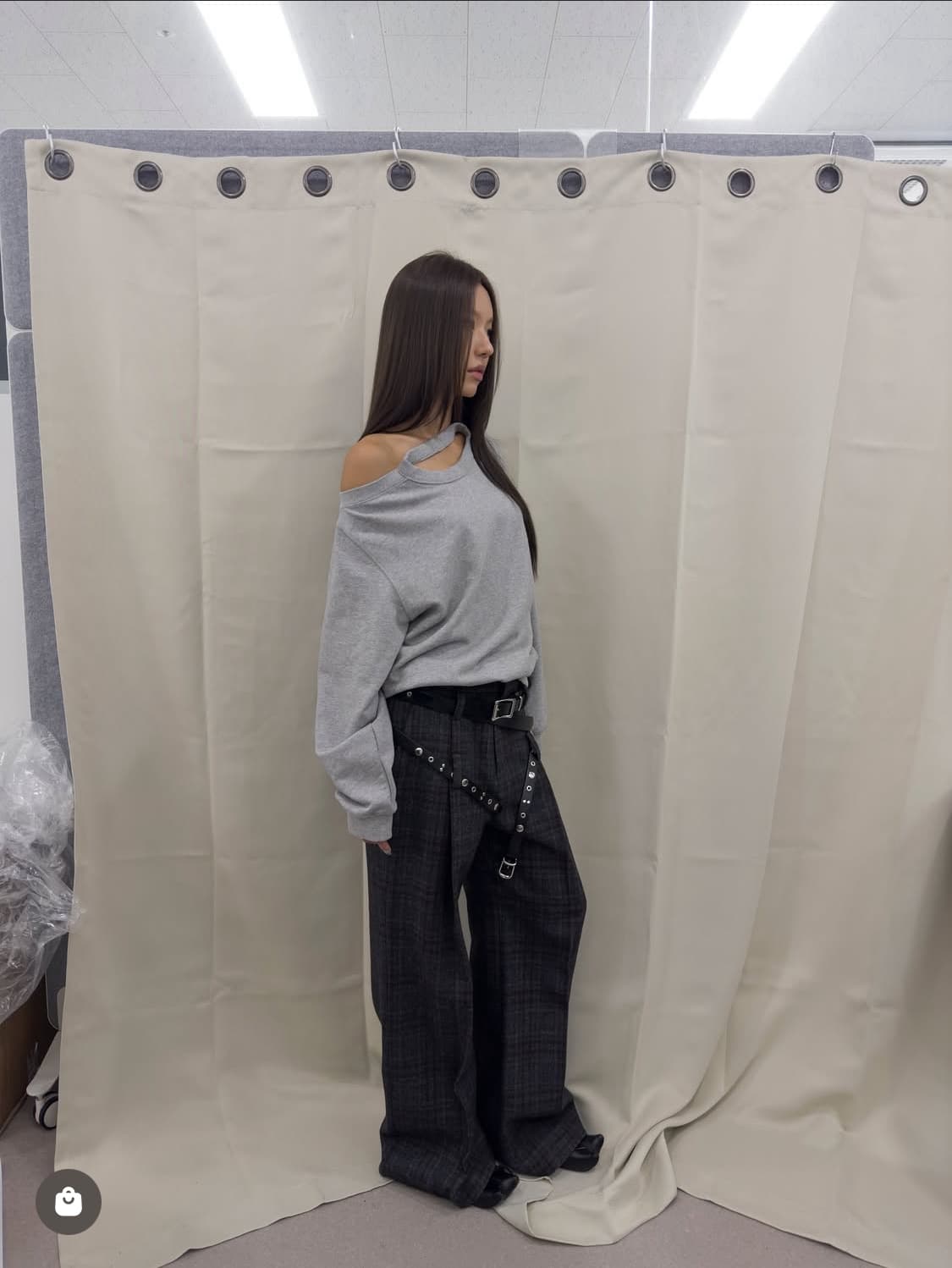 LCDC 홀터넥 스웻셔츠 (멜란지그레이) 상품이미지1