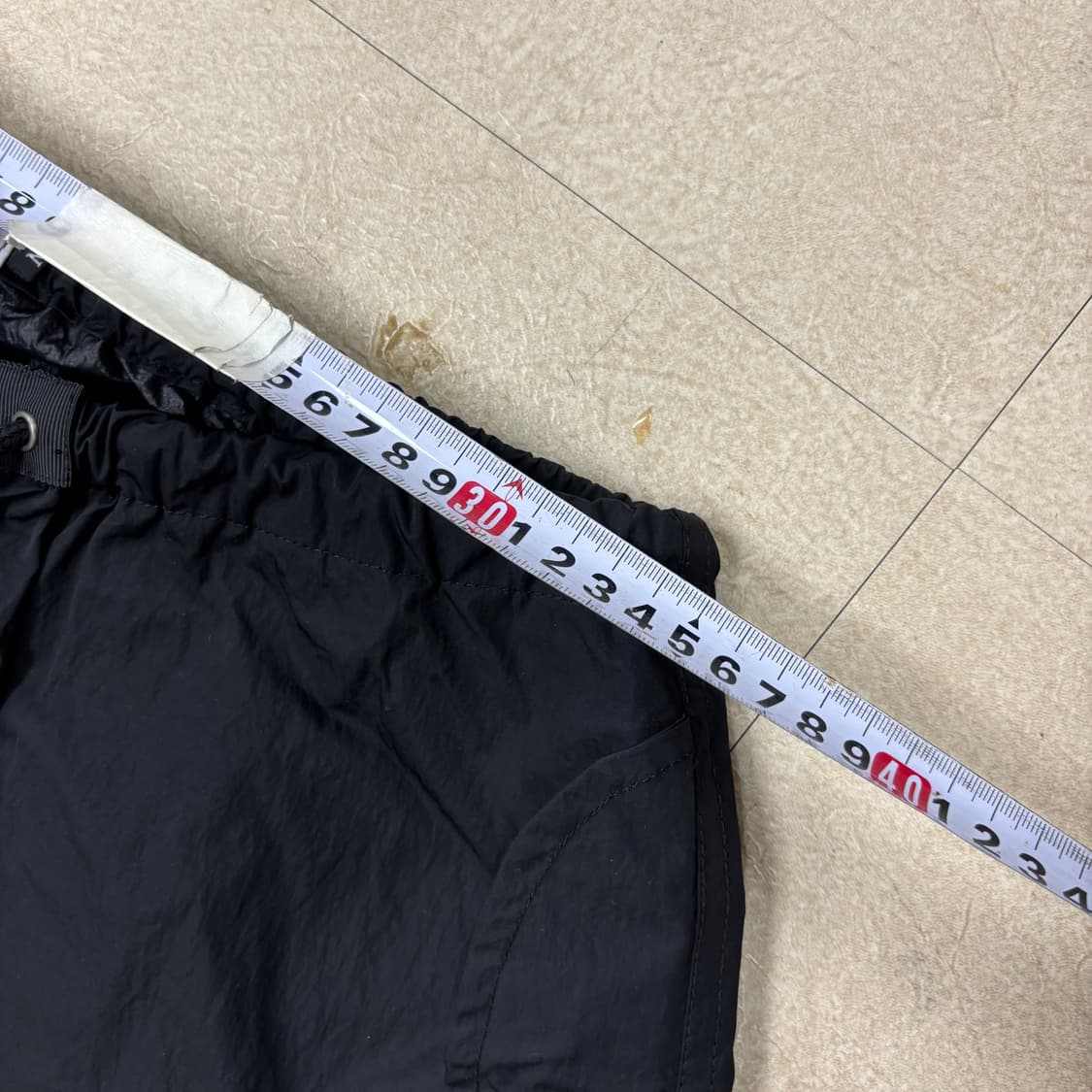 빈티지 블랙 와이드 스트링 팬츠 상품이미지5