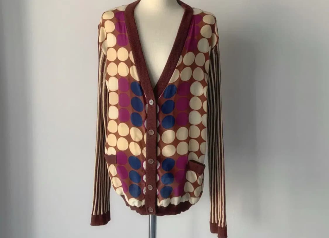 마르니 H&M 콜라보 실크 니트 가디건 EUR 38 새제품 상품이미지1