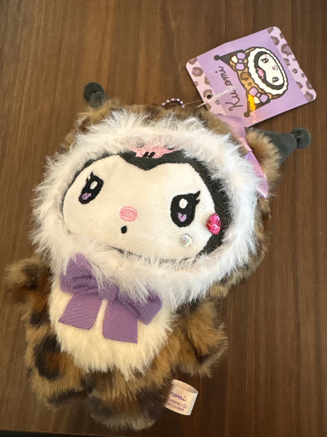 산리오 쿠로미 레오파드 인형키링 상품이미지1