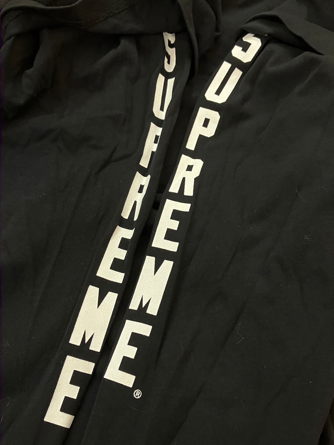 슈프림 후드 긴팔티셔츠 블랙 L   #csz1803 상품이미지4