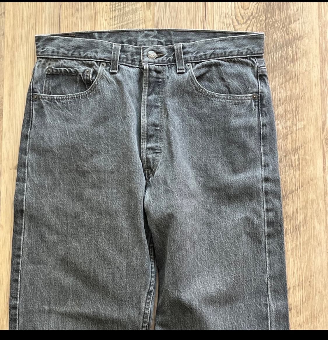 90s USA 리바이스 501 원블랙 흑청 상품이미지3