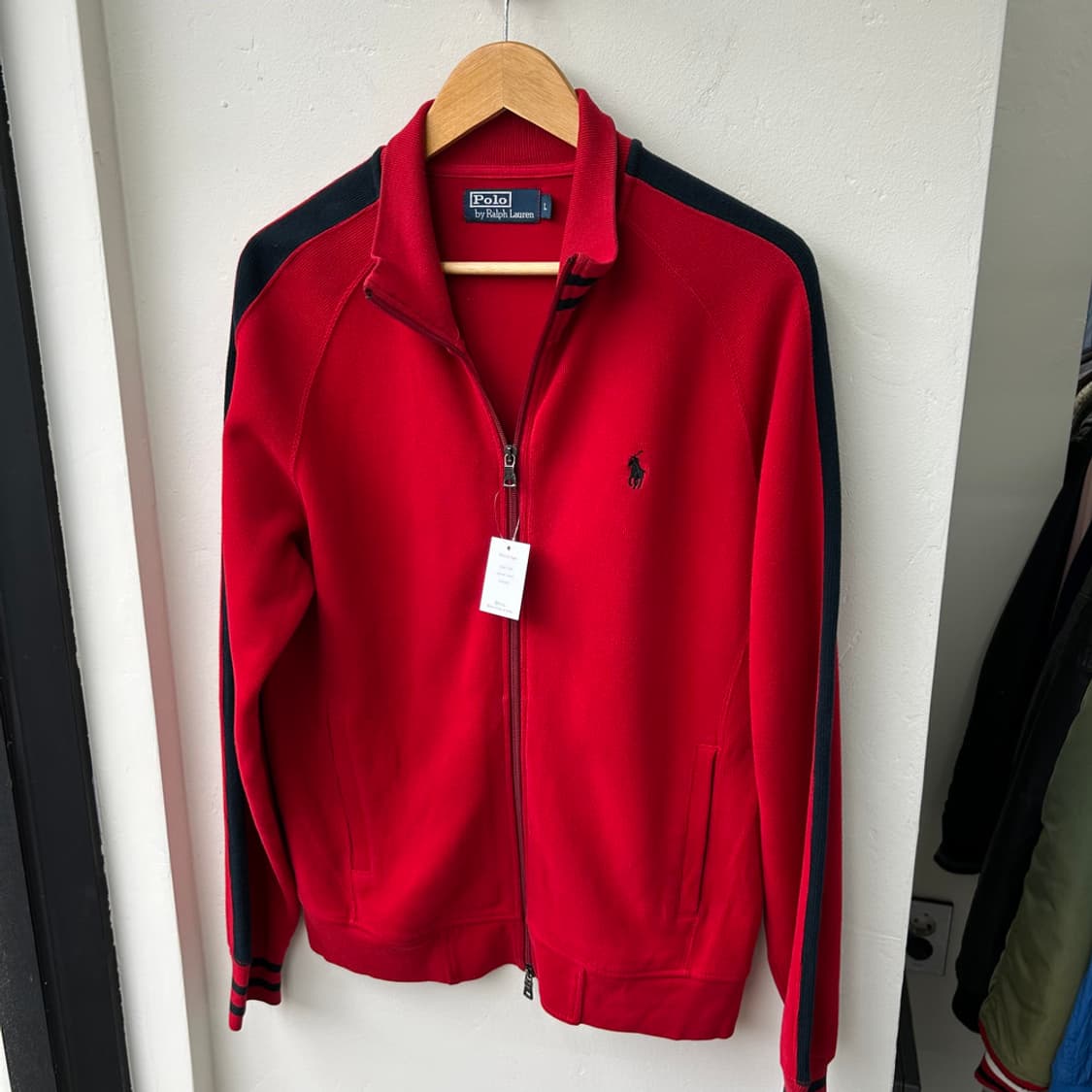 16586 - 폴로 랄프로렌 레드 니트 집업 상품이미지2