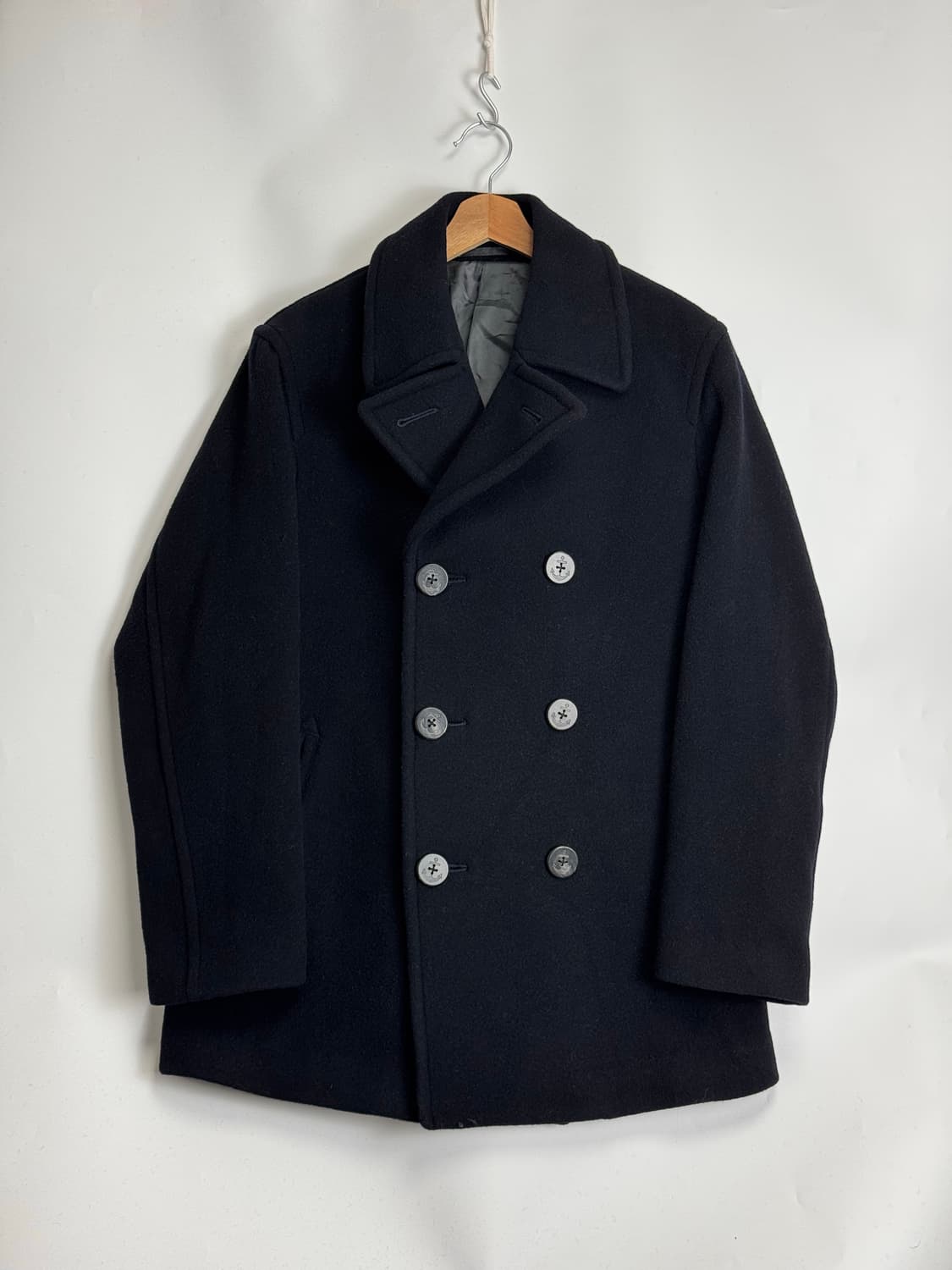 90s 올드 유니클로 피코트 블랙 L 상품이미지1