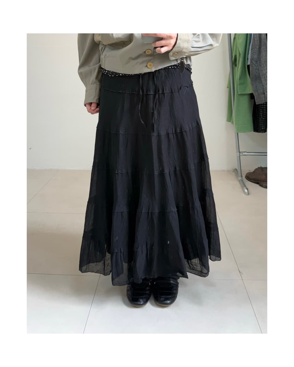 빈티지 롱 스커트 상품이미지1